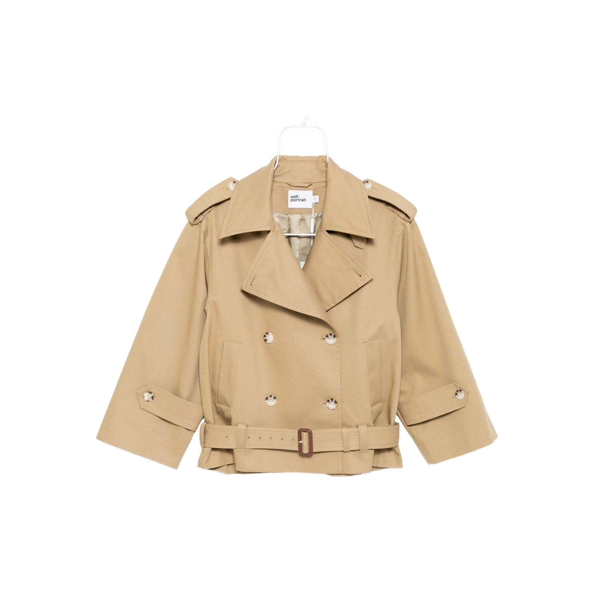 Beige Trench Jacket SELF-PORTRAIT vista0