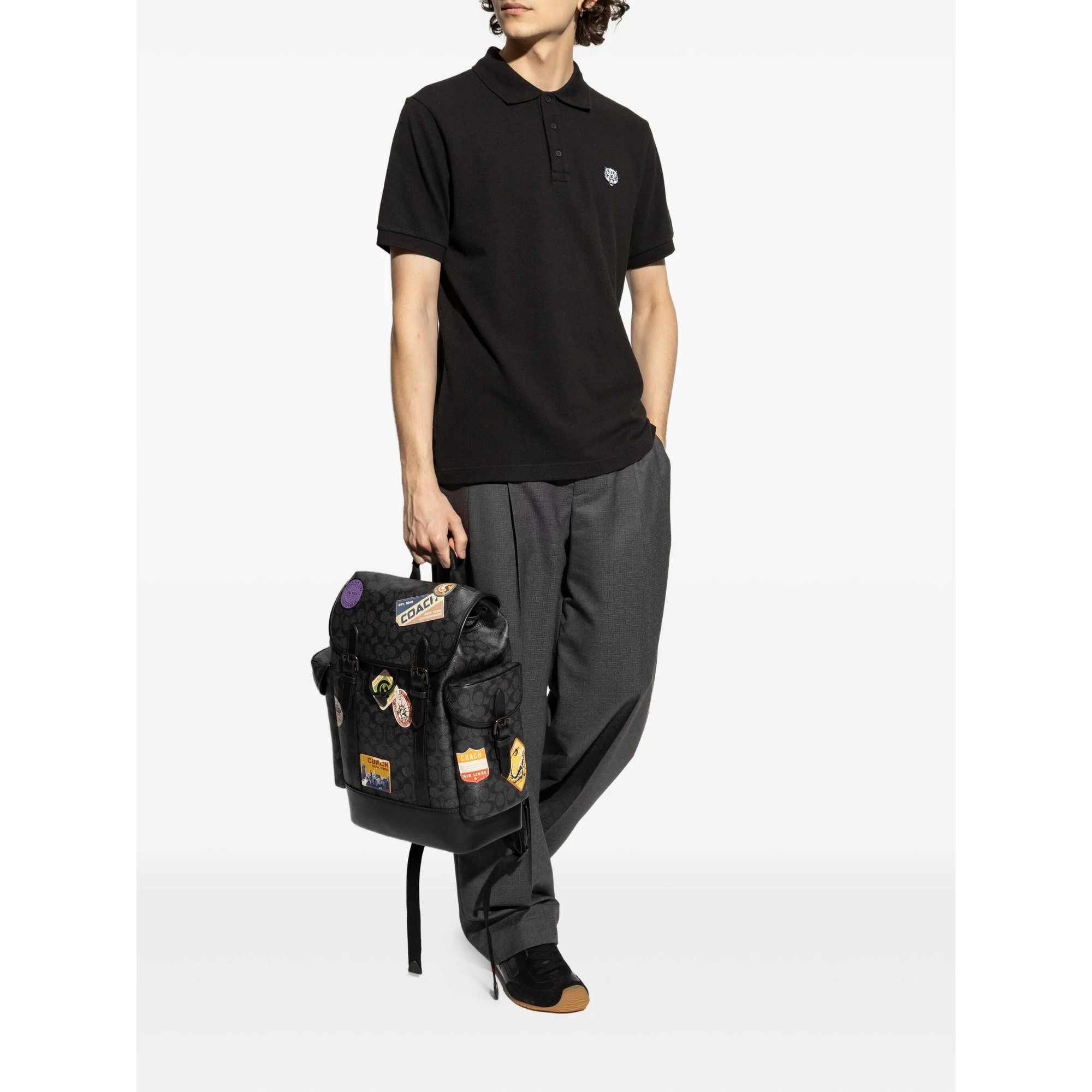 Gots Kenzo Happy Tiger Embroidered Slim Polo Kenzo vista1