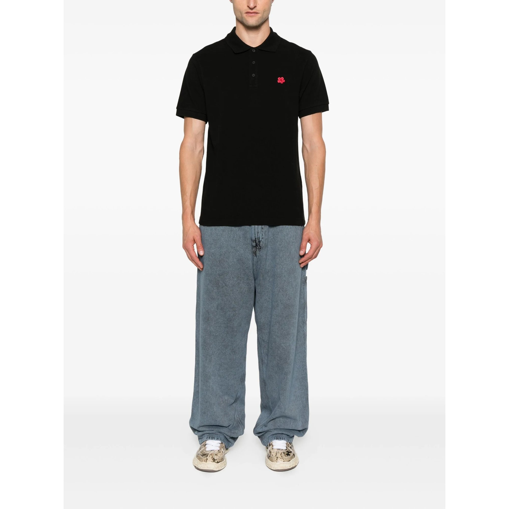 Gots Boke Flower Embroidered Slim Polo Kenzo vista1