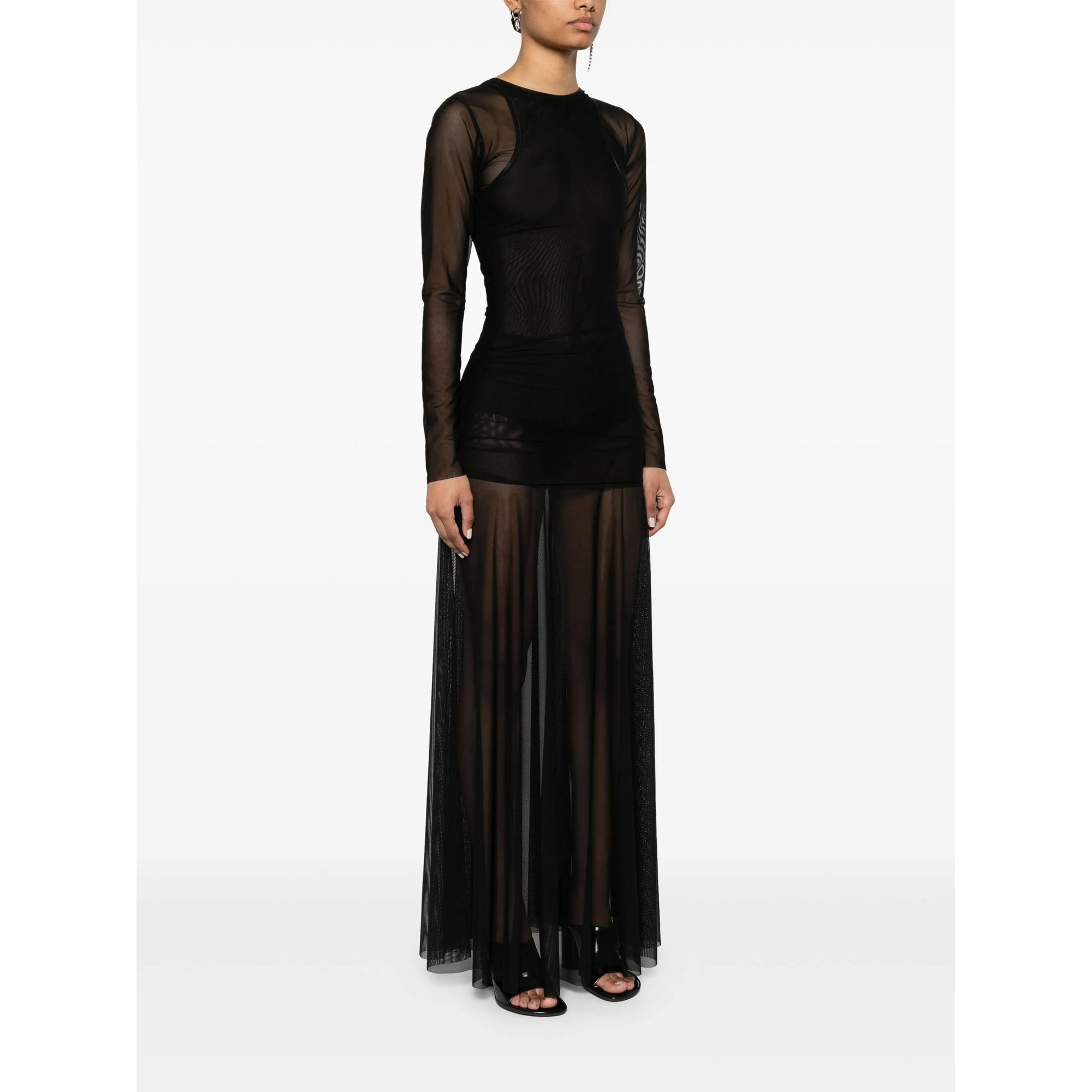 Sheer Layered Dress Federico Cina vista3