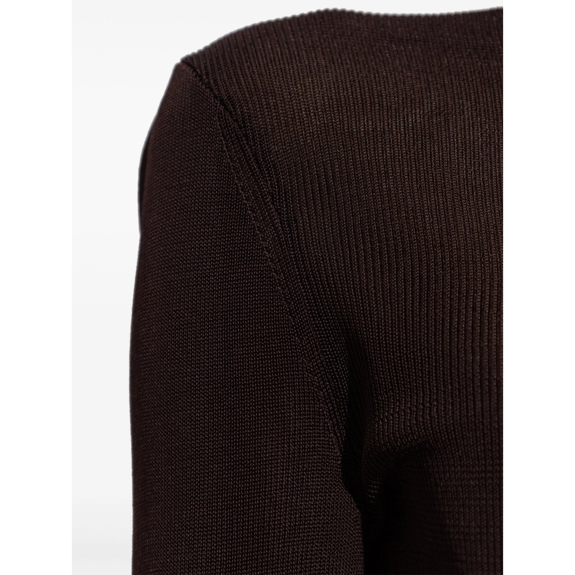 Brown Viscose Knit Top SELF-PORTRAIT vista3