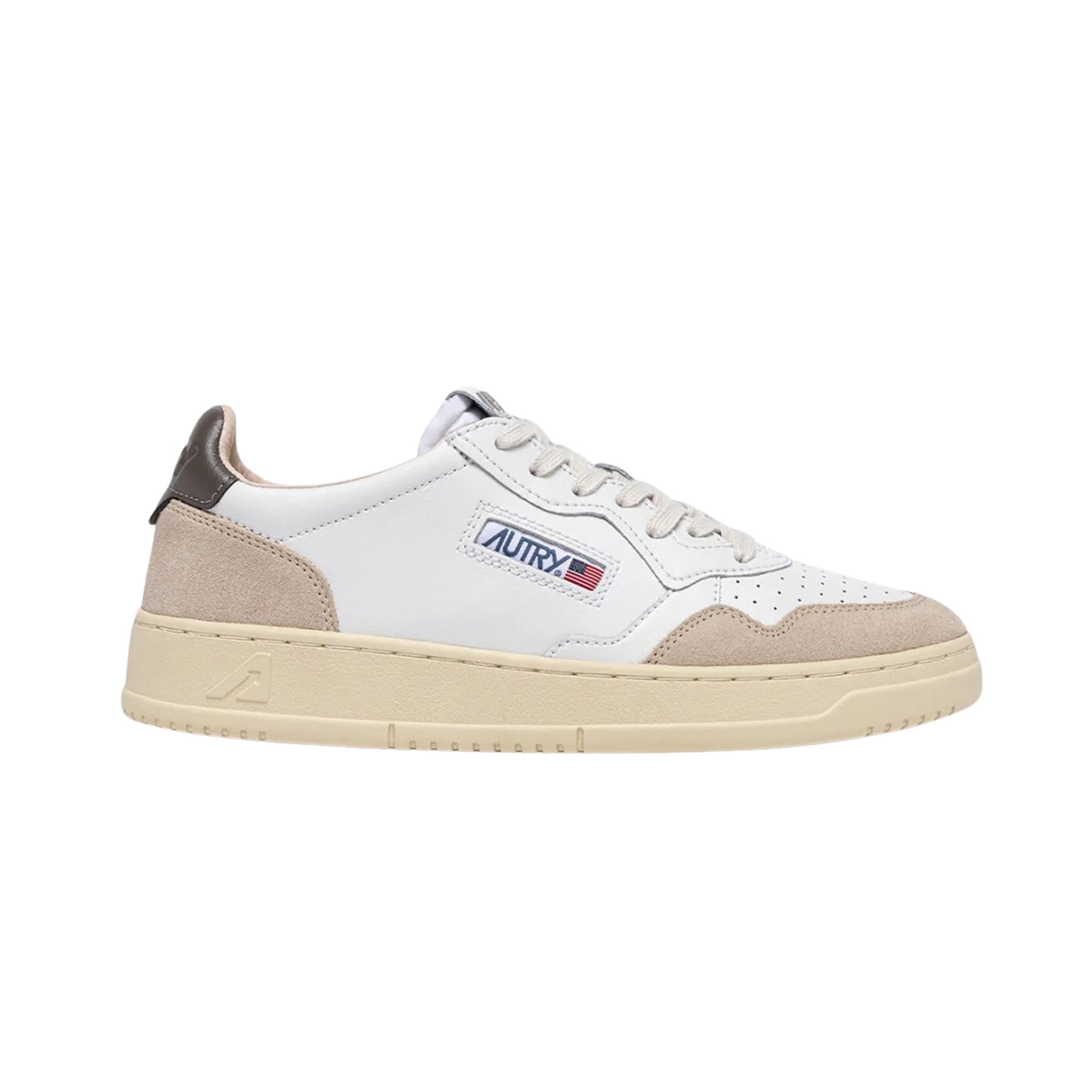 Medalist Low Suede White Morel Autry vista1