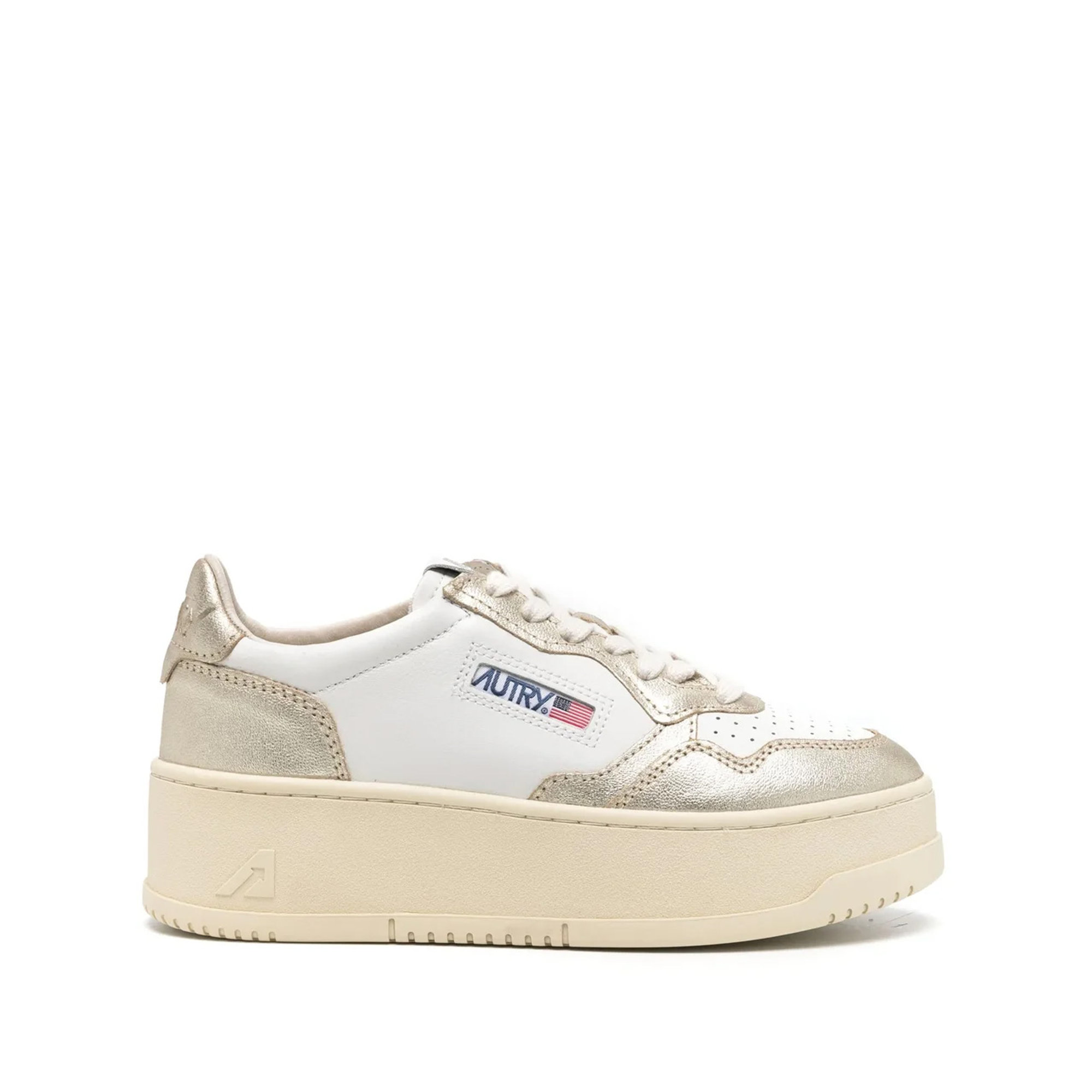 Platform Low Woman Leat/leat Autry vista0