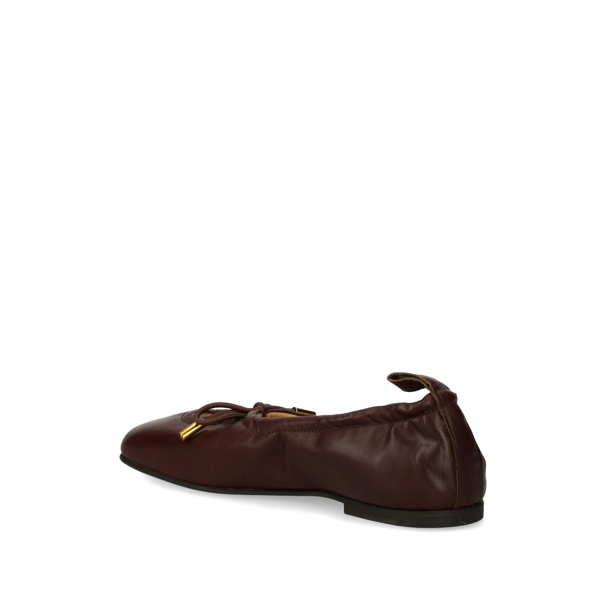 Rosalind Brown Leather Ballet Flats alohas vista2
