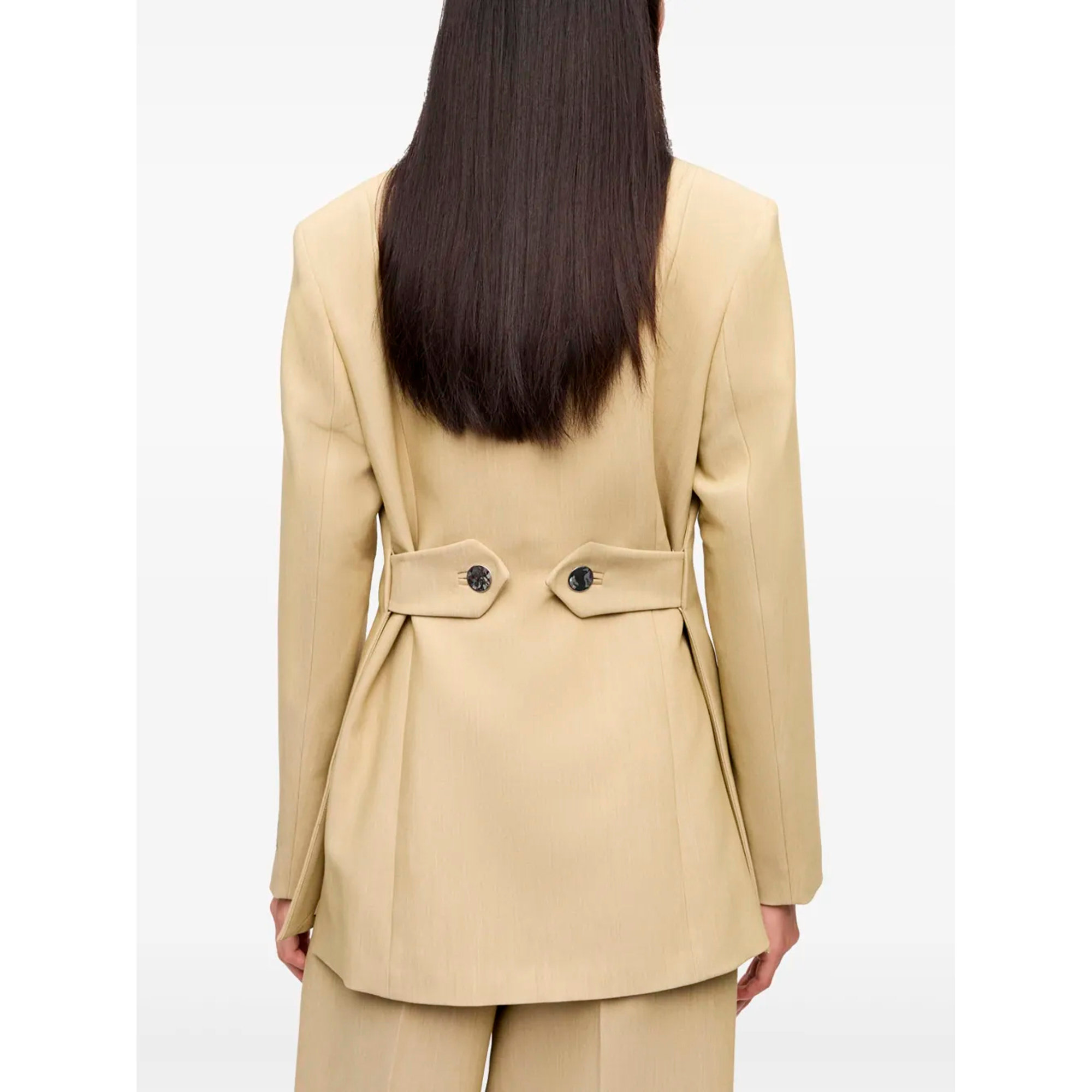 Future Melange Twill Suiting Blazer W0214 Ganni vista3
