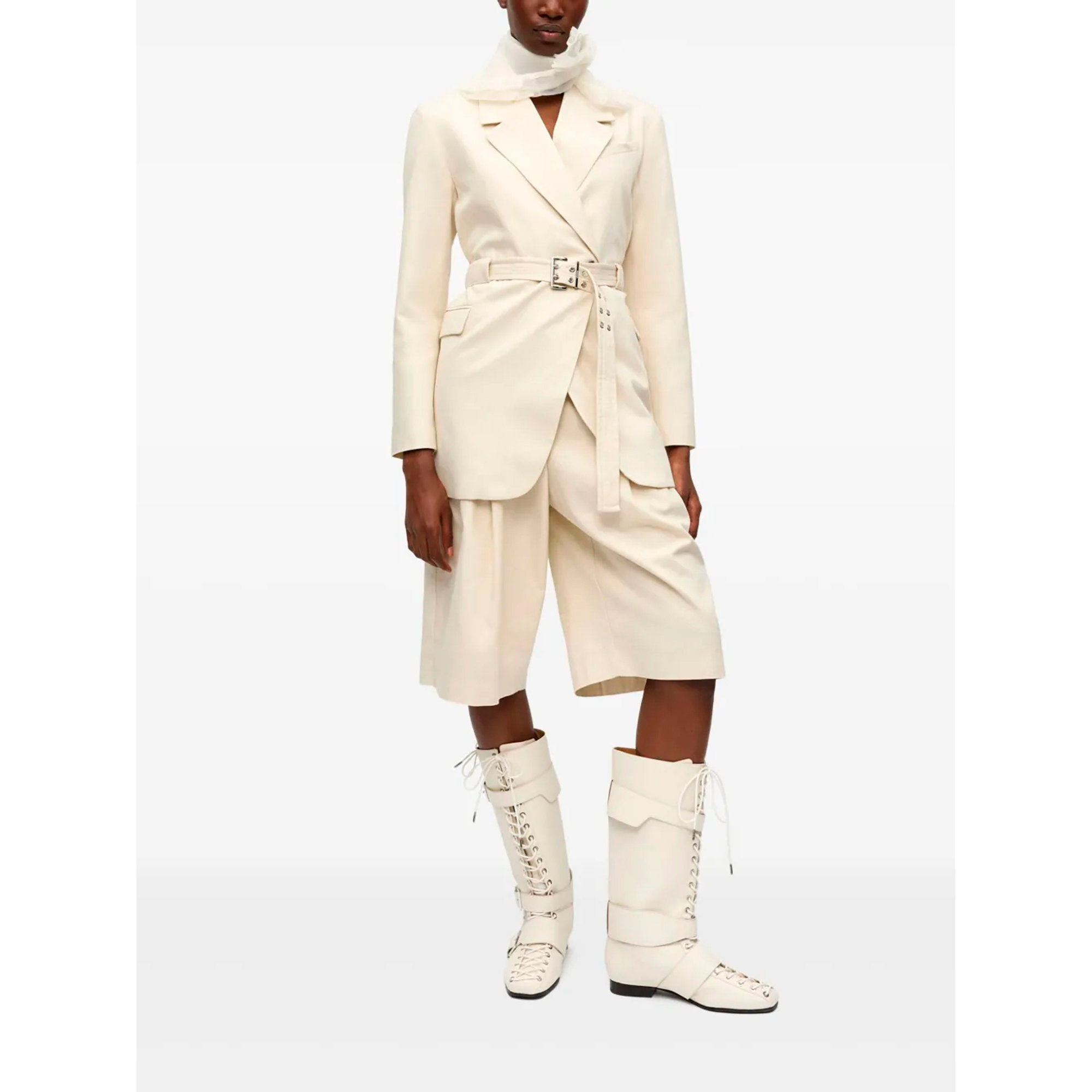 Cotton Melange Tailoring Blazer W0231 Ganni vista1