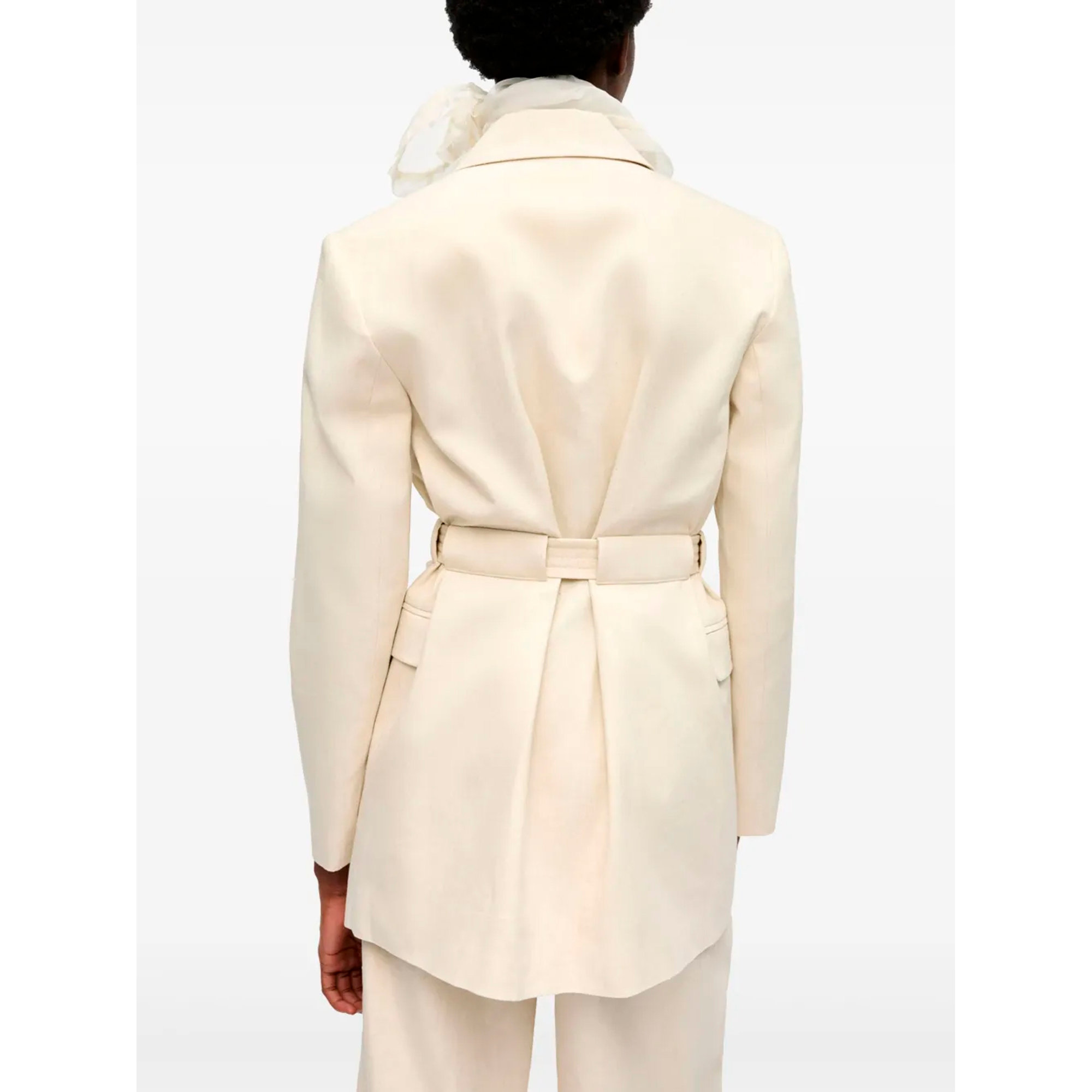 Cotton Melange Tailoring Blazer W0231 Ganni vista3