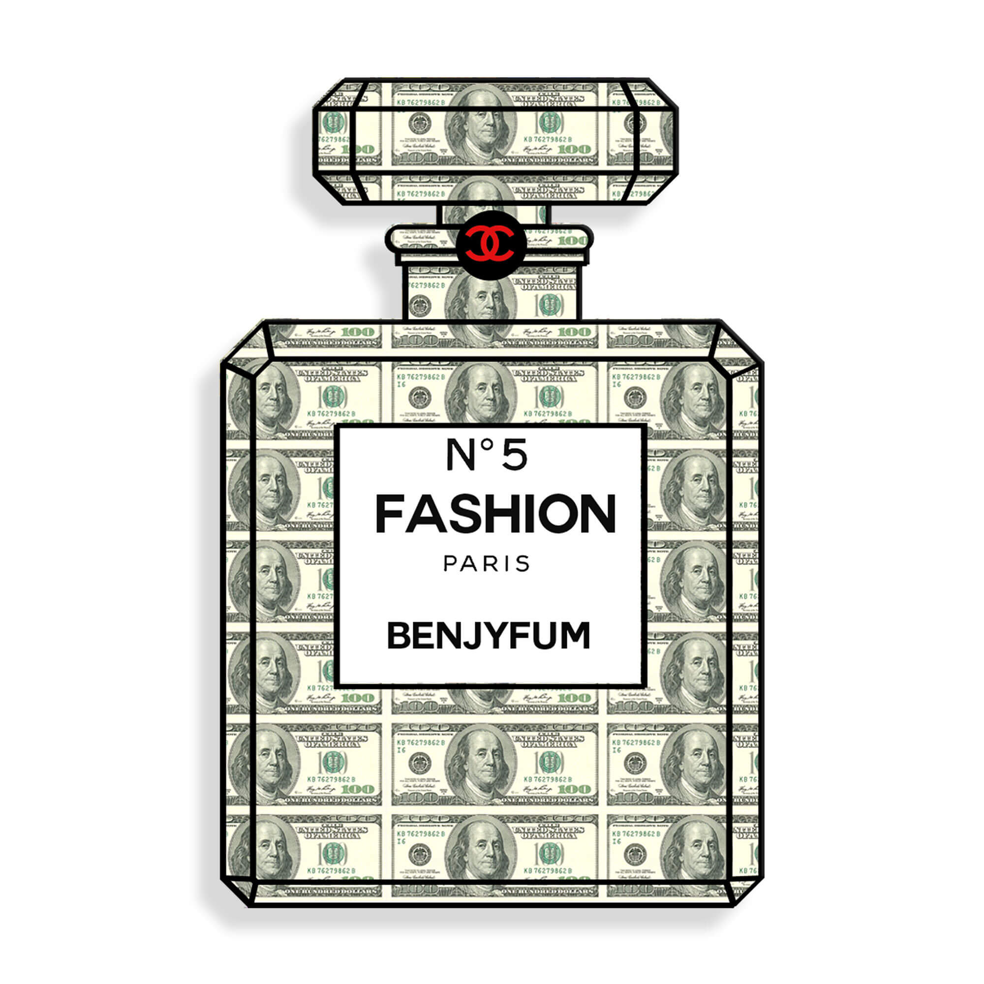 Adm - Afdruk op Acryl 'Parfumflesje Benjyfum' Arte dal mondo vista0