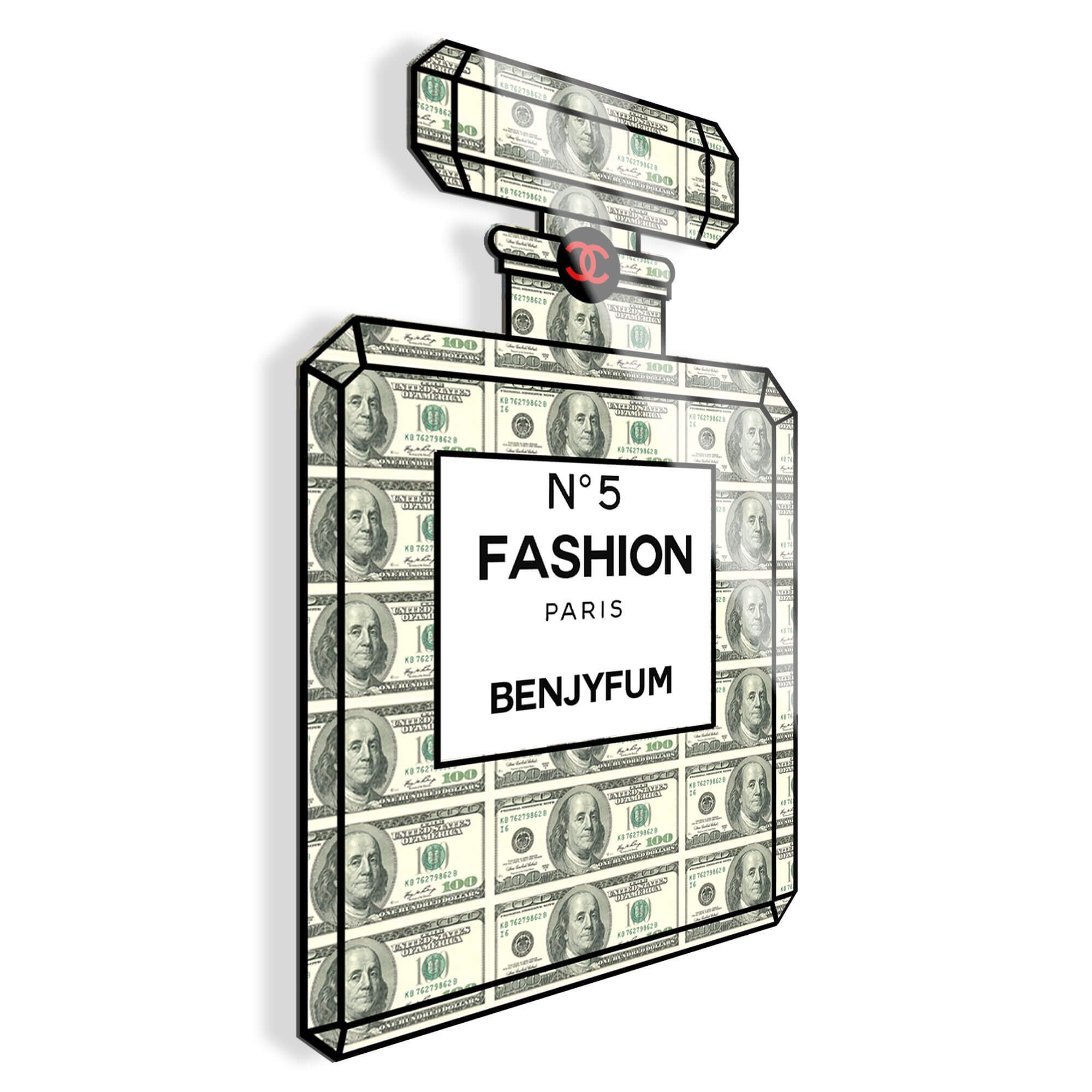 Adm - Afdruk op Acryl 'Parfumflesje Benjyfum' Arte dal mondo vista2