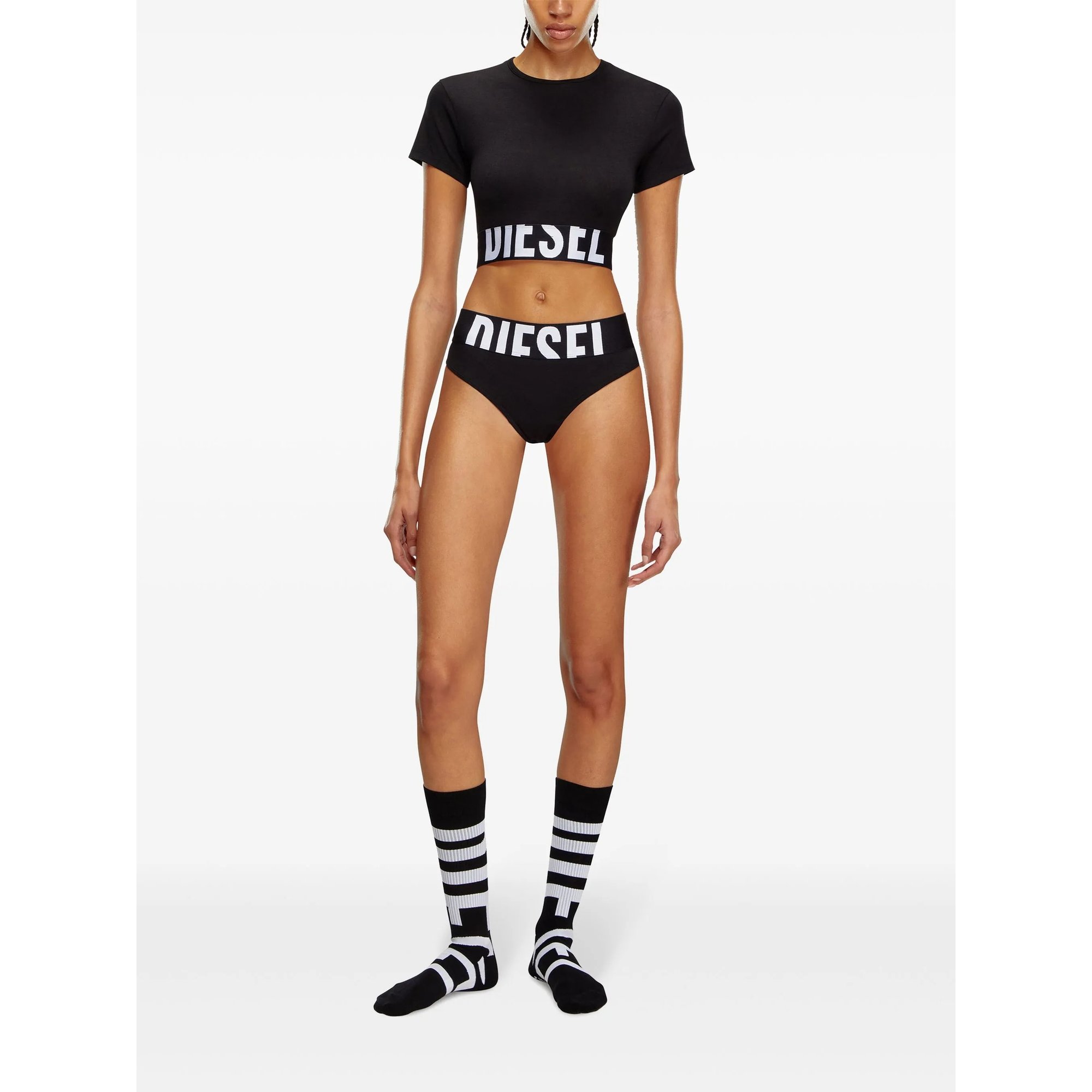 Uftee-sport-cropped-t-shirt Diesel  vista1