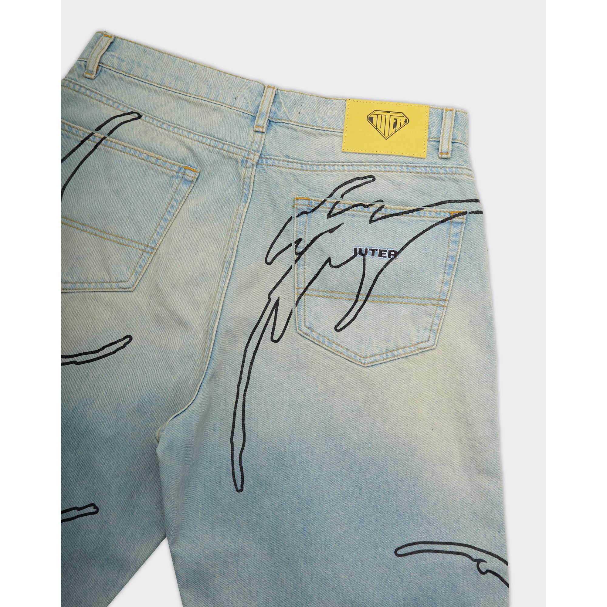 Shorts Denim Legacy Baggy Faded Blu Iuter vista2