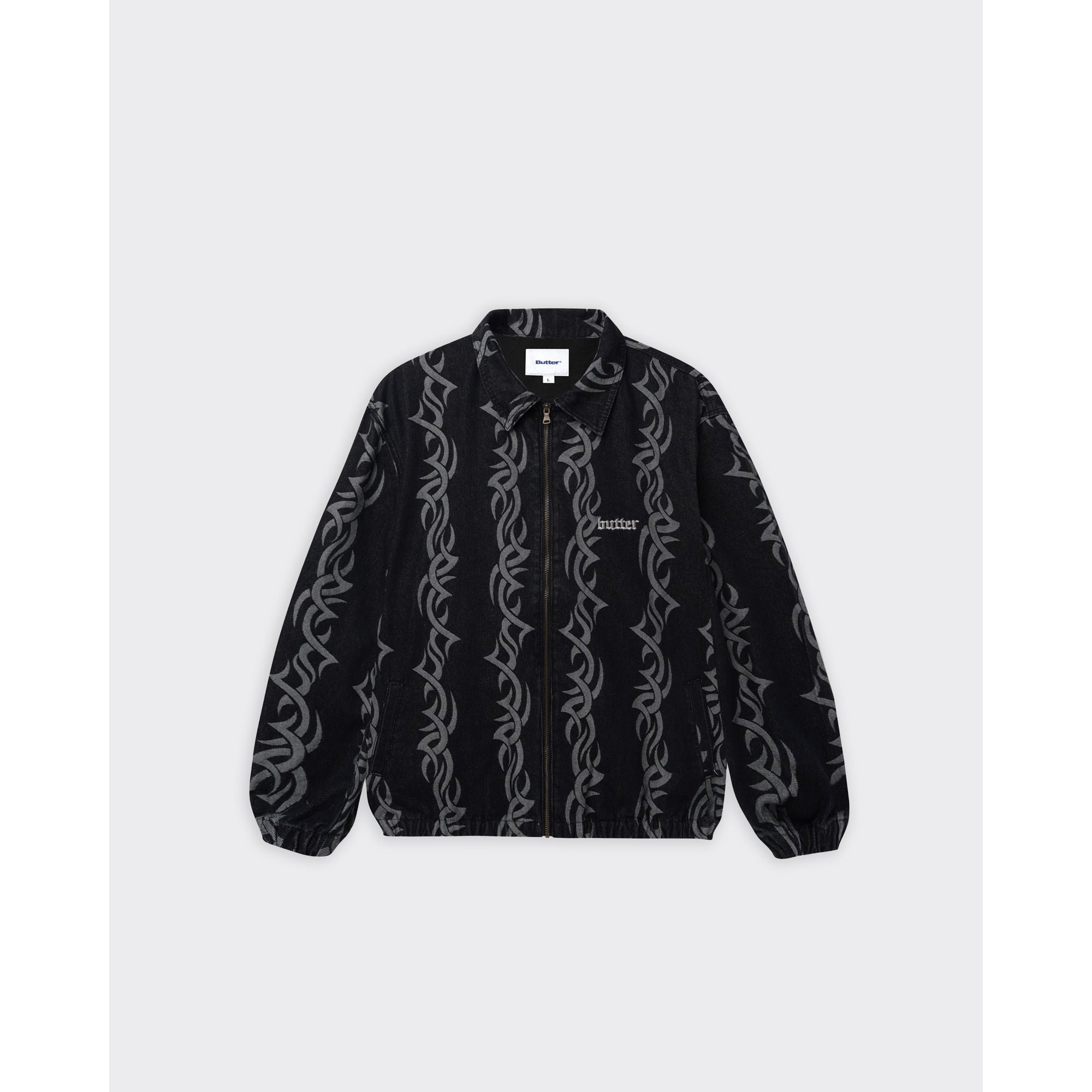 Giacca Tribal Denim Nera Butter Goods vista0