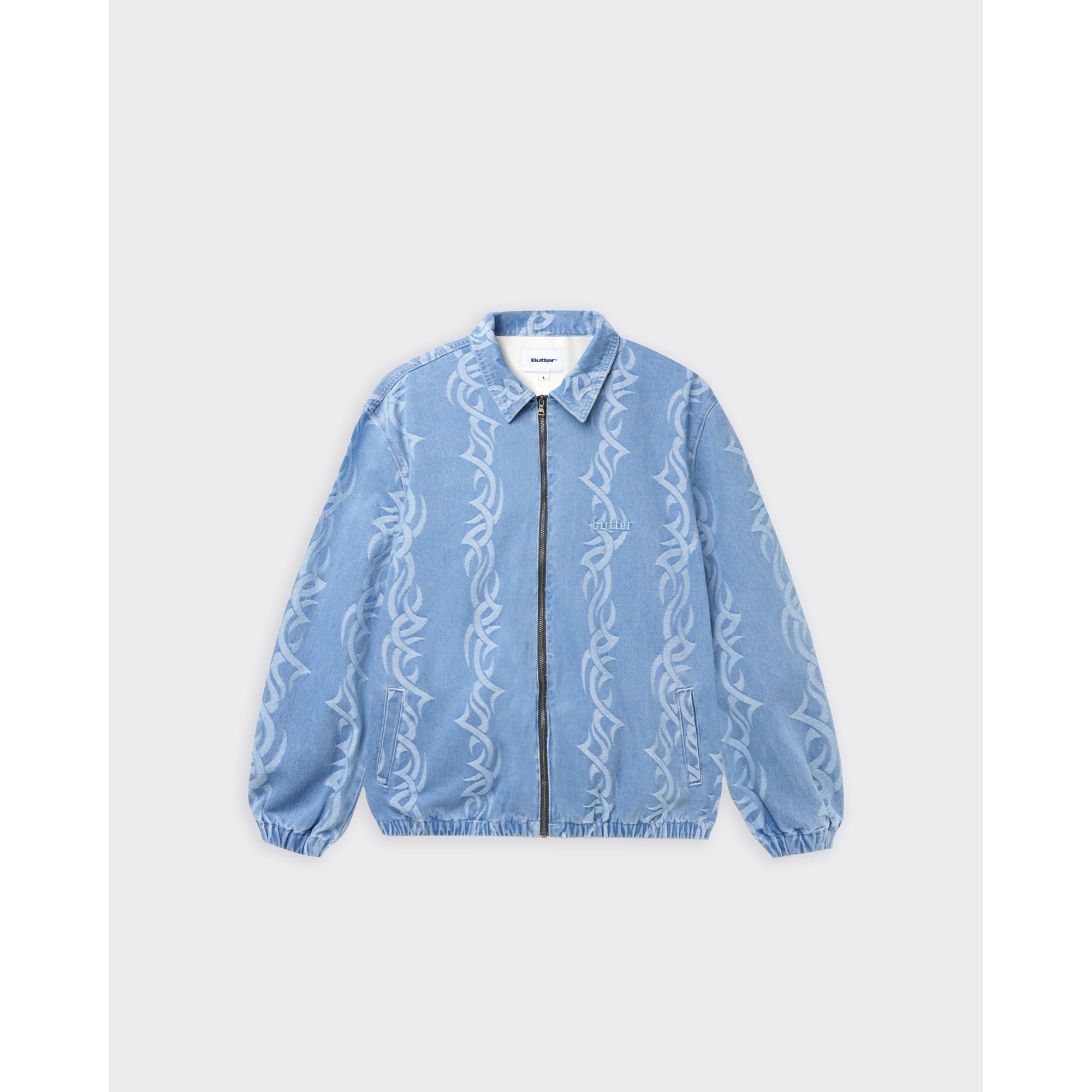 Giaccia Tribal Denim Blu Butter Goods vista0