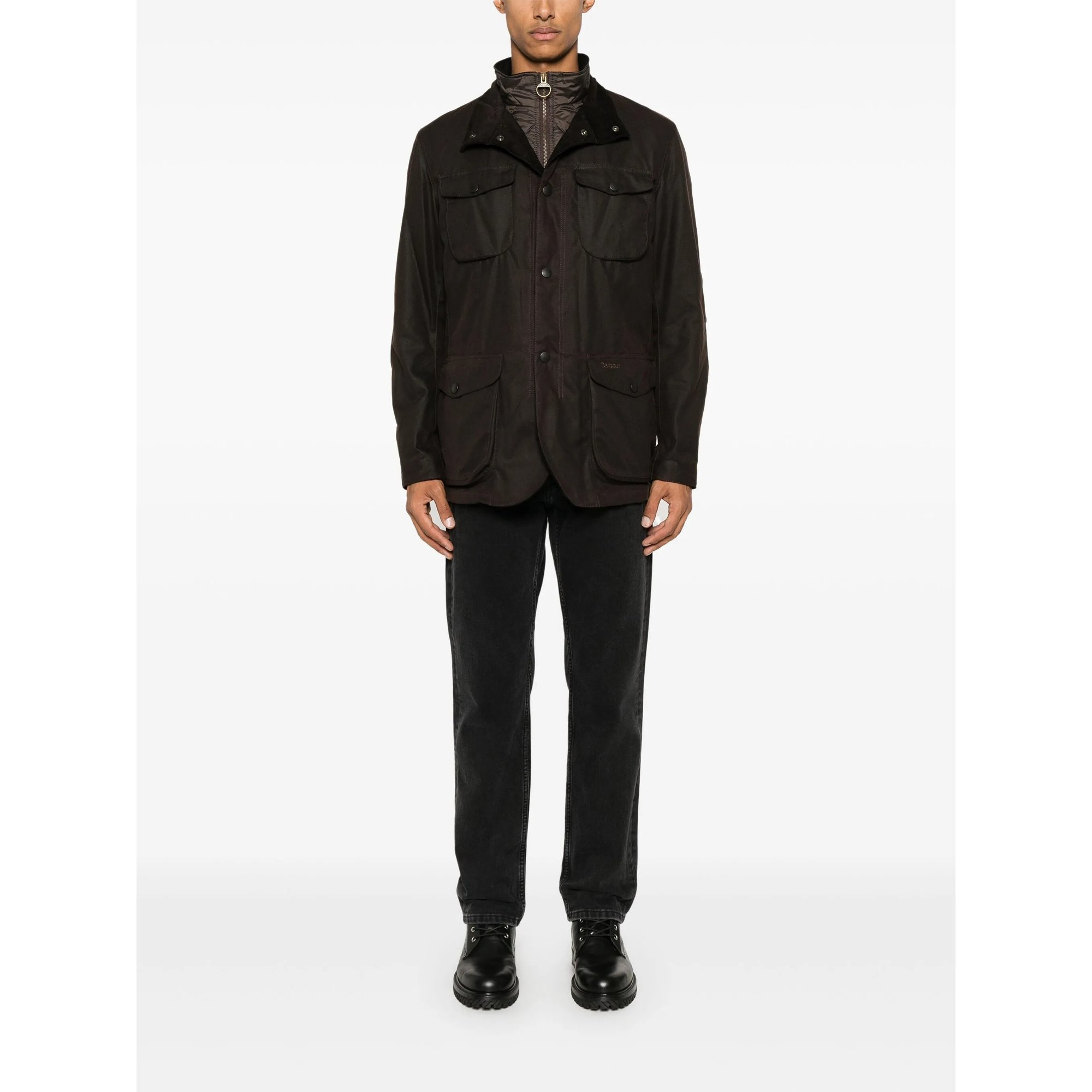 Ogston Wax Jacket Barbour vista1