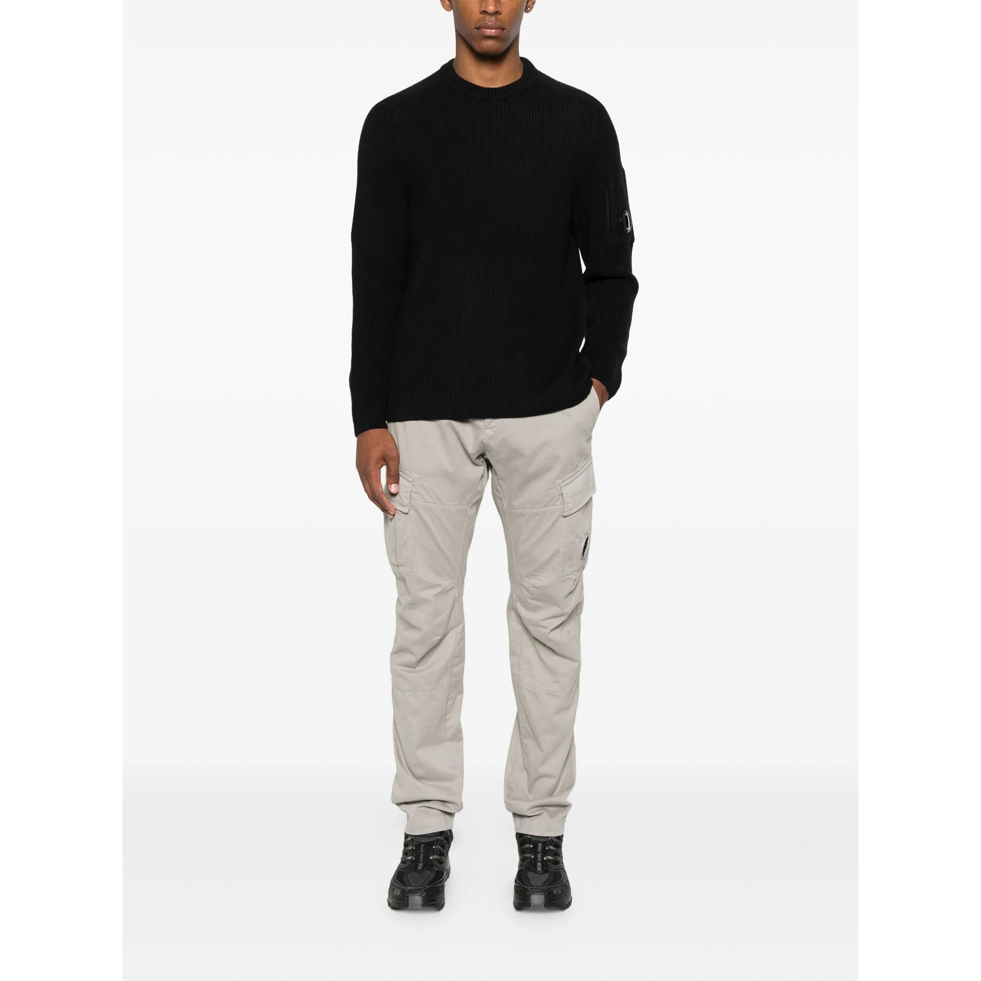 Knitwear Crew Neck in Full Rib CP Company vista1