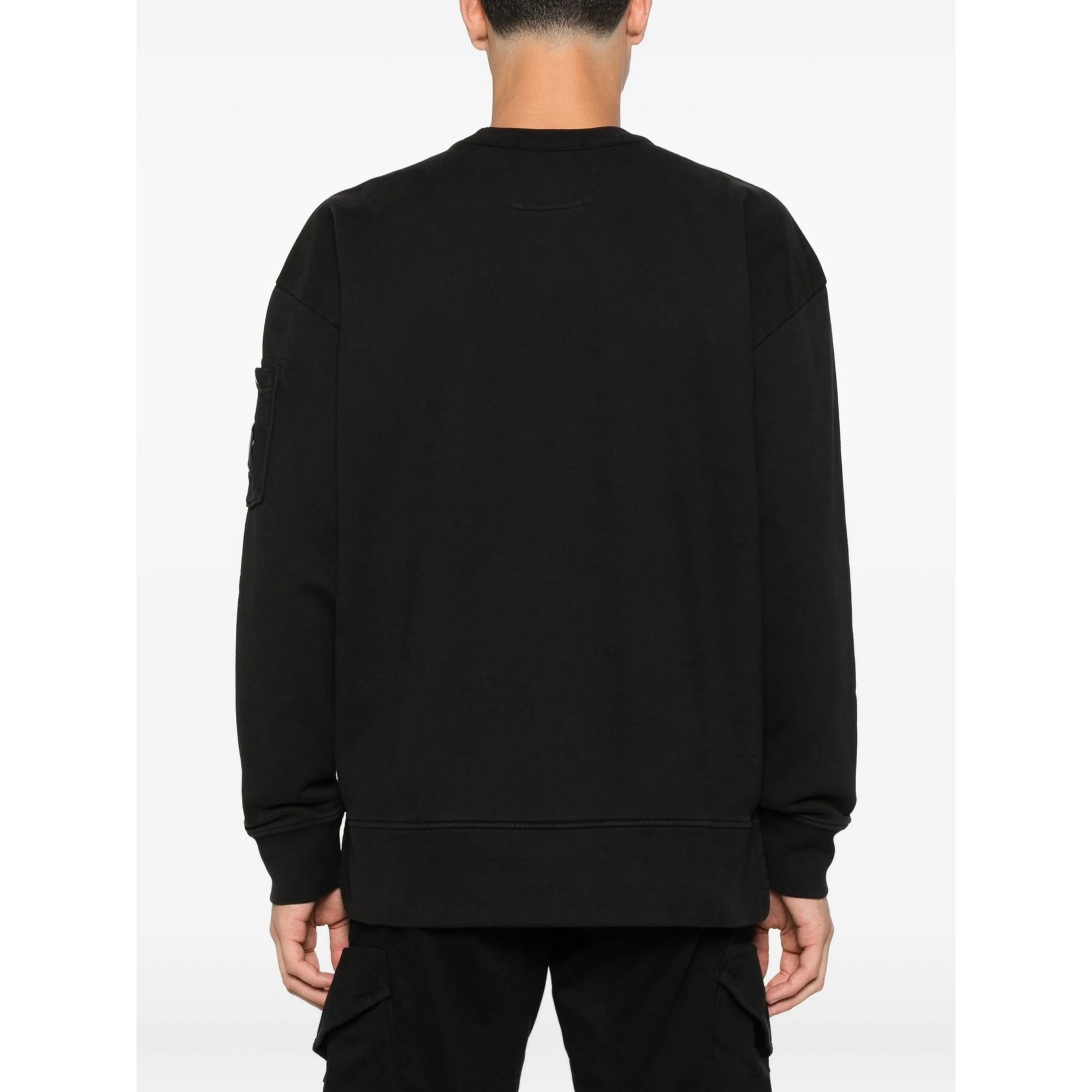 Sweatshirts Crew Neck in Brushed Emerized Diagonal Fleece CP Company vista3