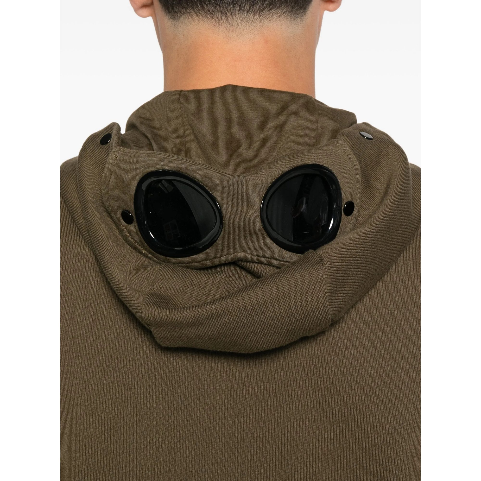 Sweatshirts Hooded Open in Diagonal Raised Fleece CP Company vista3