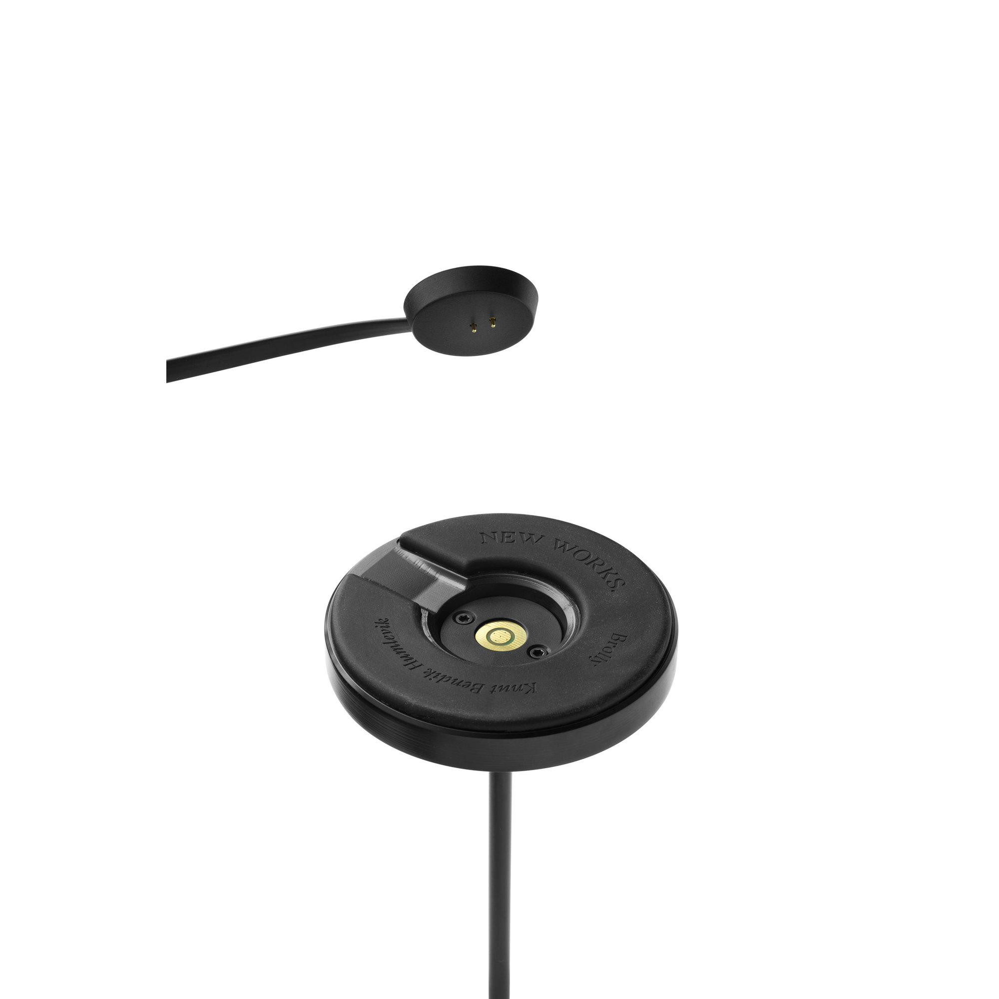 Brolly Portatile Lampada da tavolo, Acciaio Nero New Works vista6