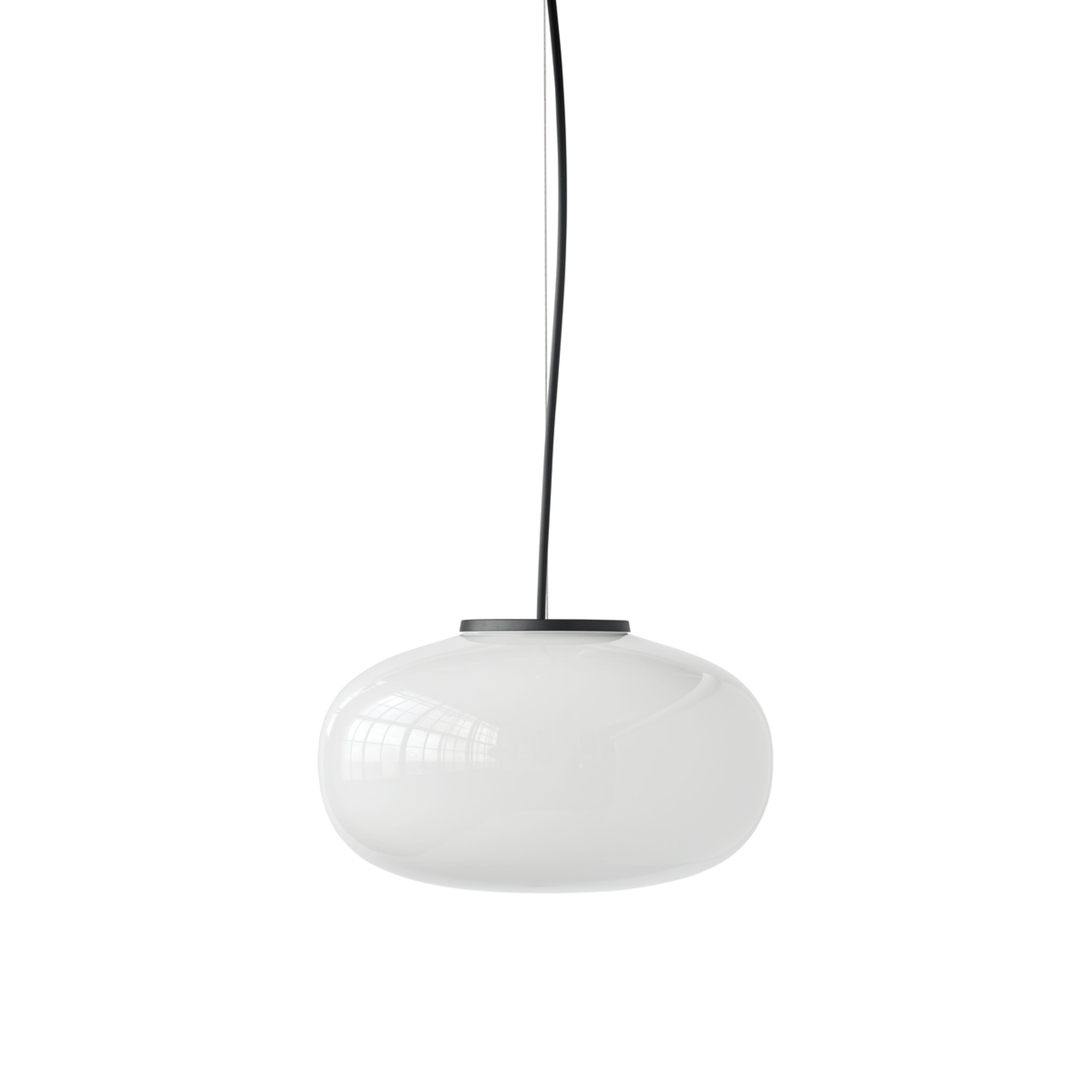 Karl-Johan Lampada a sospensione, Large Ø40, Bianco Vetro opalino, EU New Works vista0