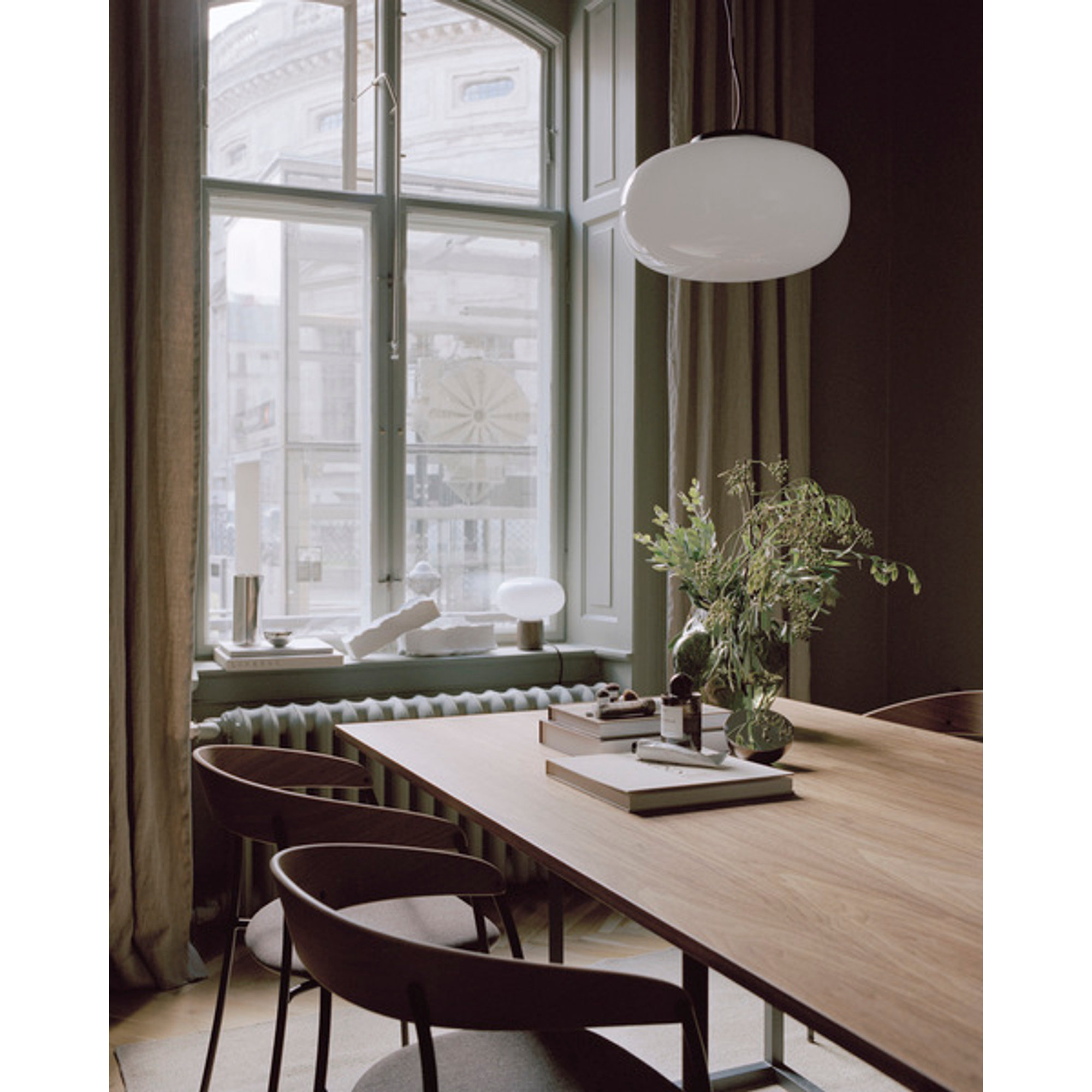 Karl-Johan Lampada a sospensione, Large Ø40, Bianco Vetro opalino, EU New Works vista4