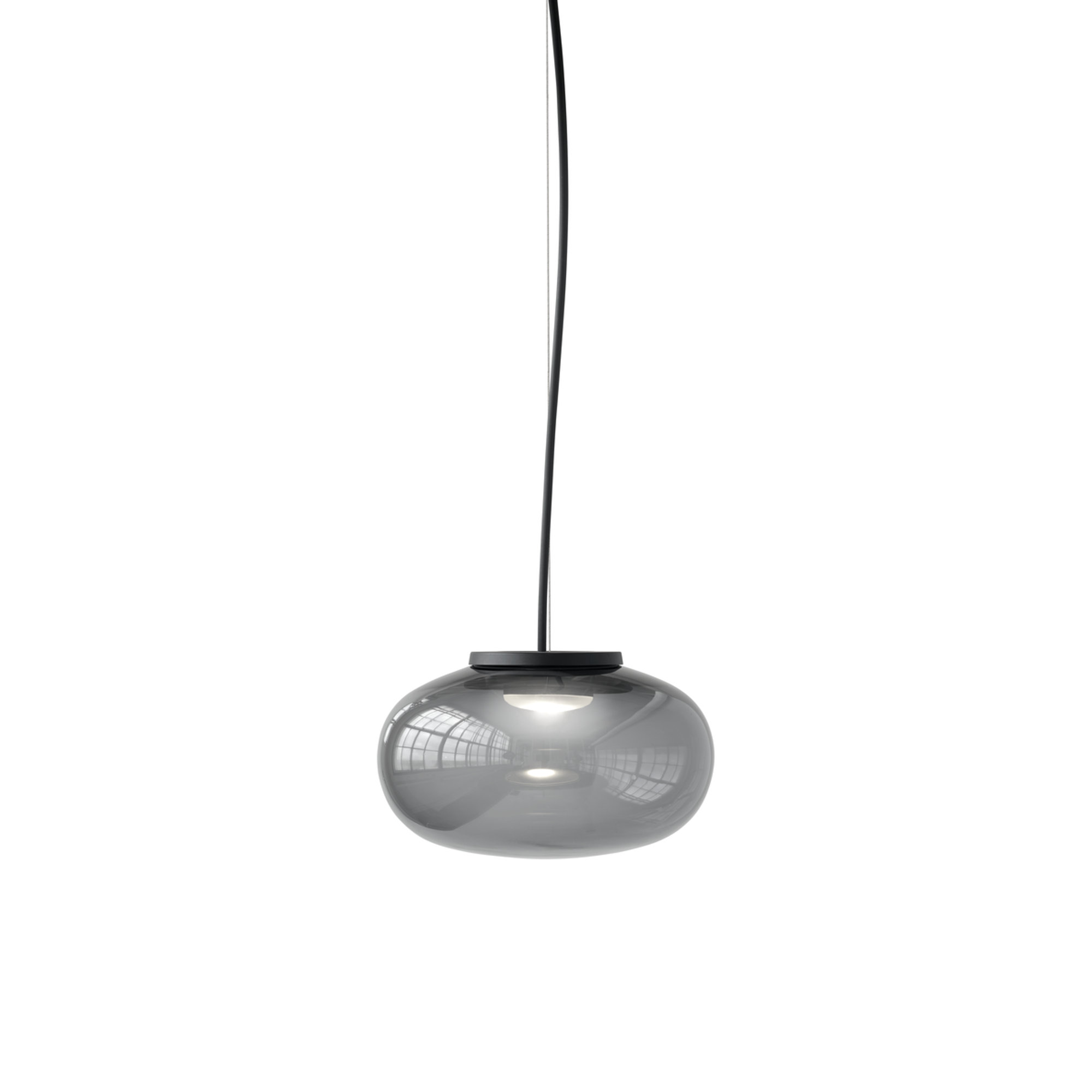 Karl-Johan Lampada a sospensione, Small Ø23, Vetro fumé, EU New Works vista0