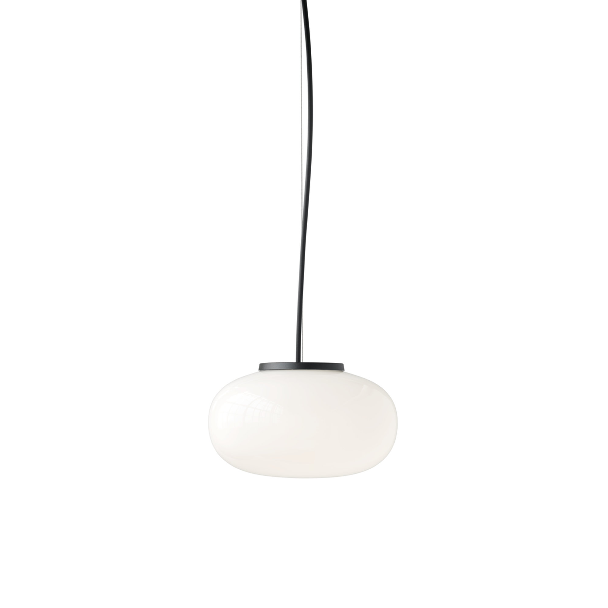 Karl-Johan Lampada a sospensione, Small Ø23, Bianco Vetro opalino, EU New Works vista1