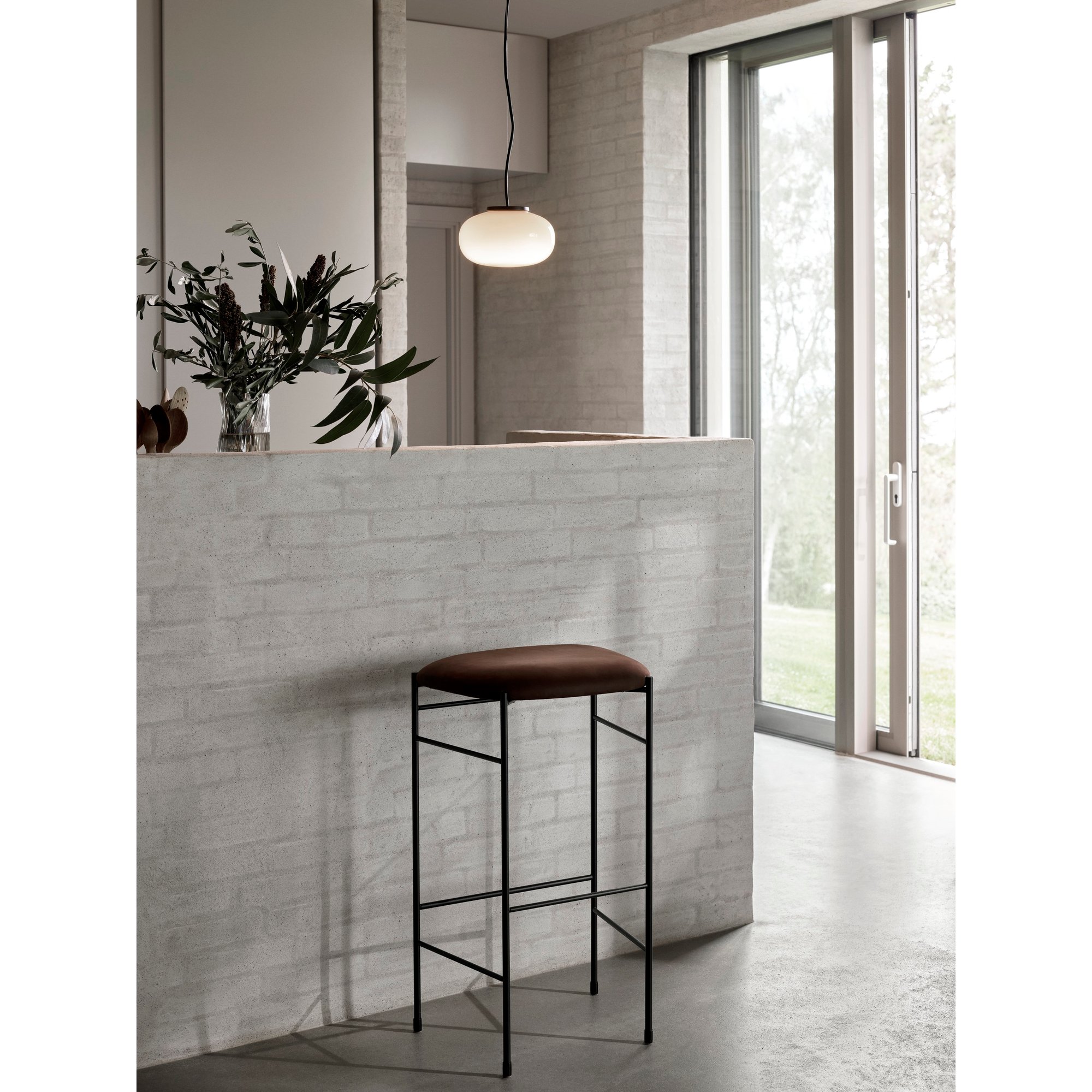 Karl-Johan Lampada a sospensione, Small Ø23, Bianco Vetro opalino, EU New Works vista4