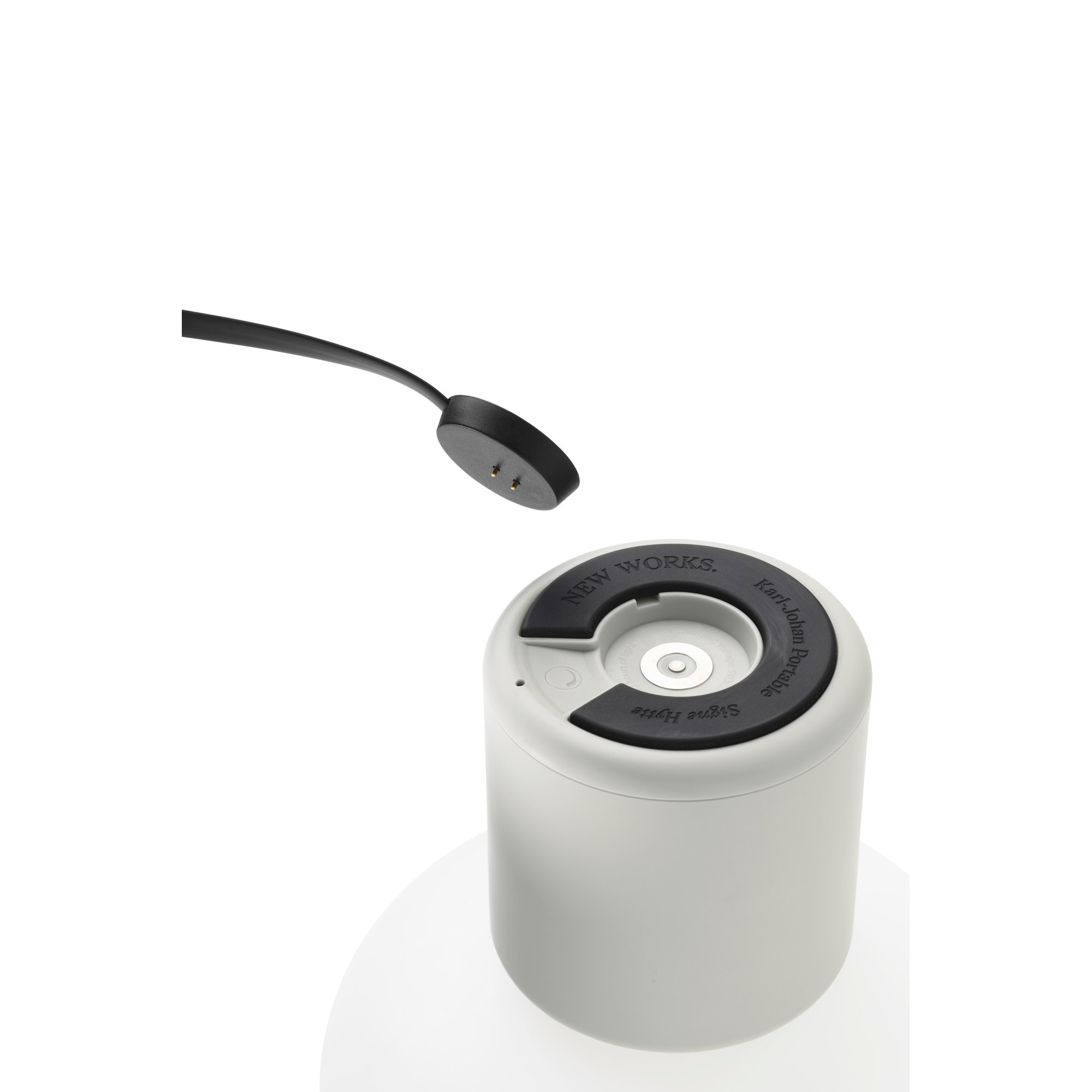 Karl-Johan Portatile Lampada da tavolo, Light Grey New Works vista2