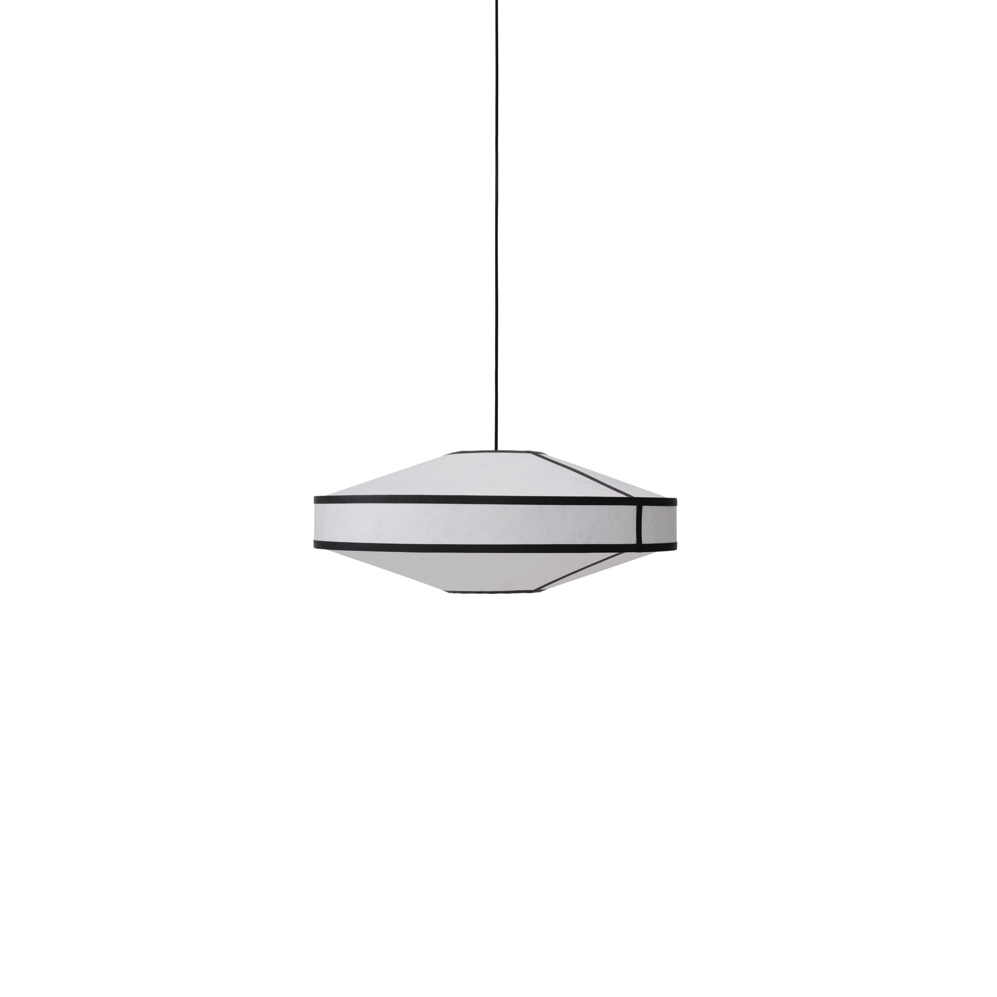 Kite Pendant 3B, Bianco and Nero, Ø75, EU-UK-AU New Works vista0