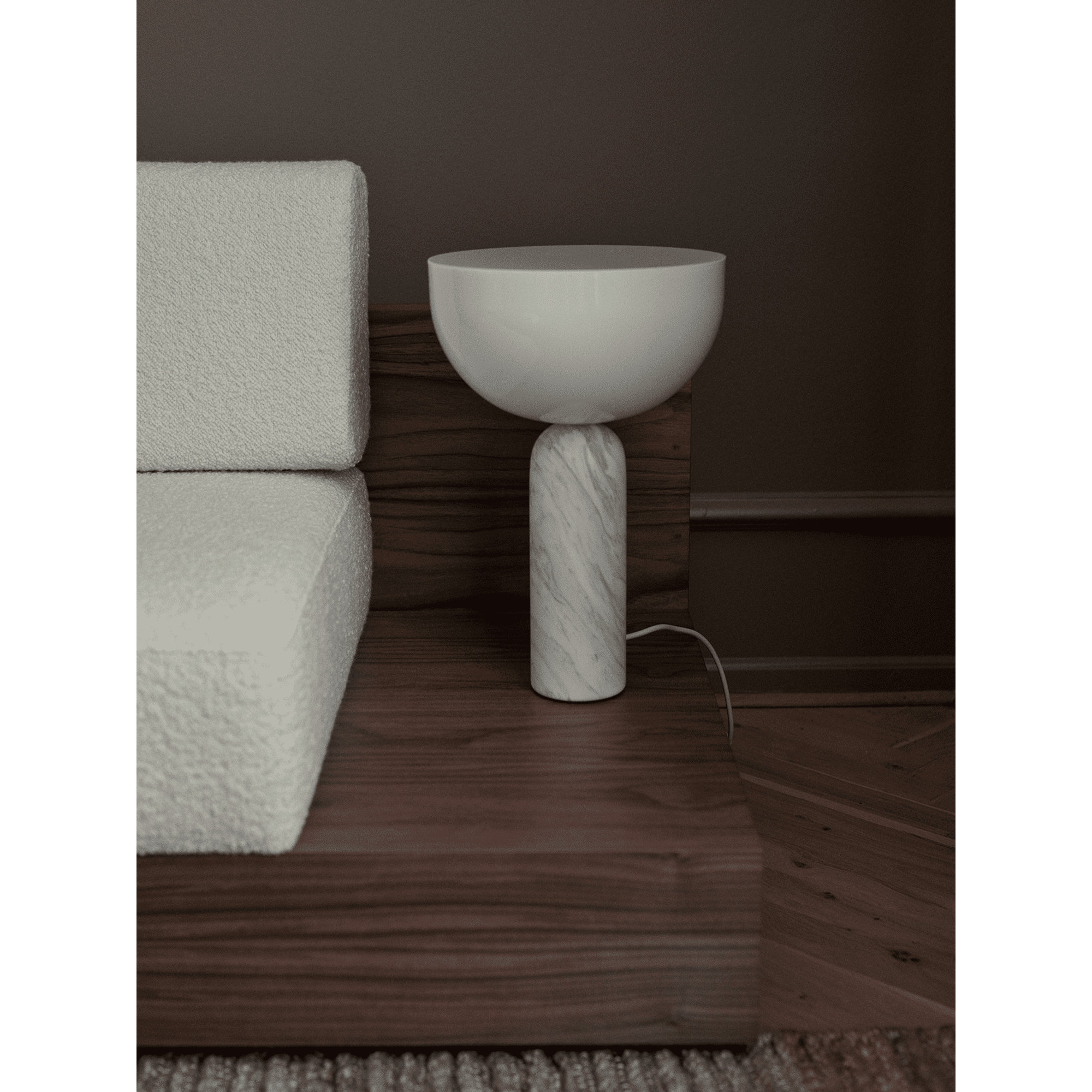 Kizu Lampada da tavolo, Large, Bianco Marmo, EU New Works vista3