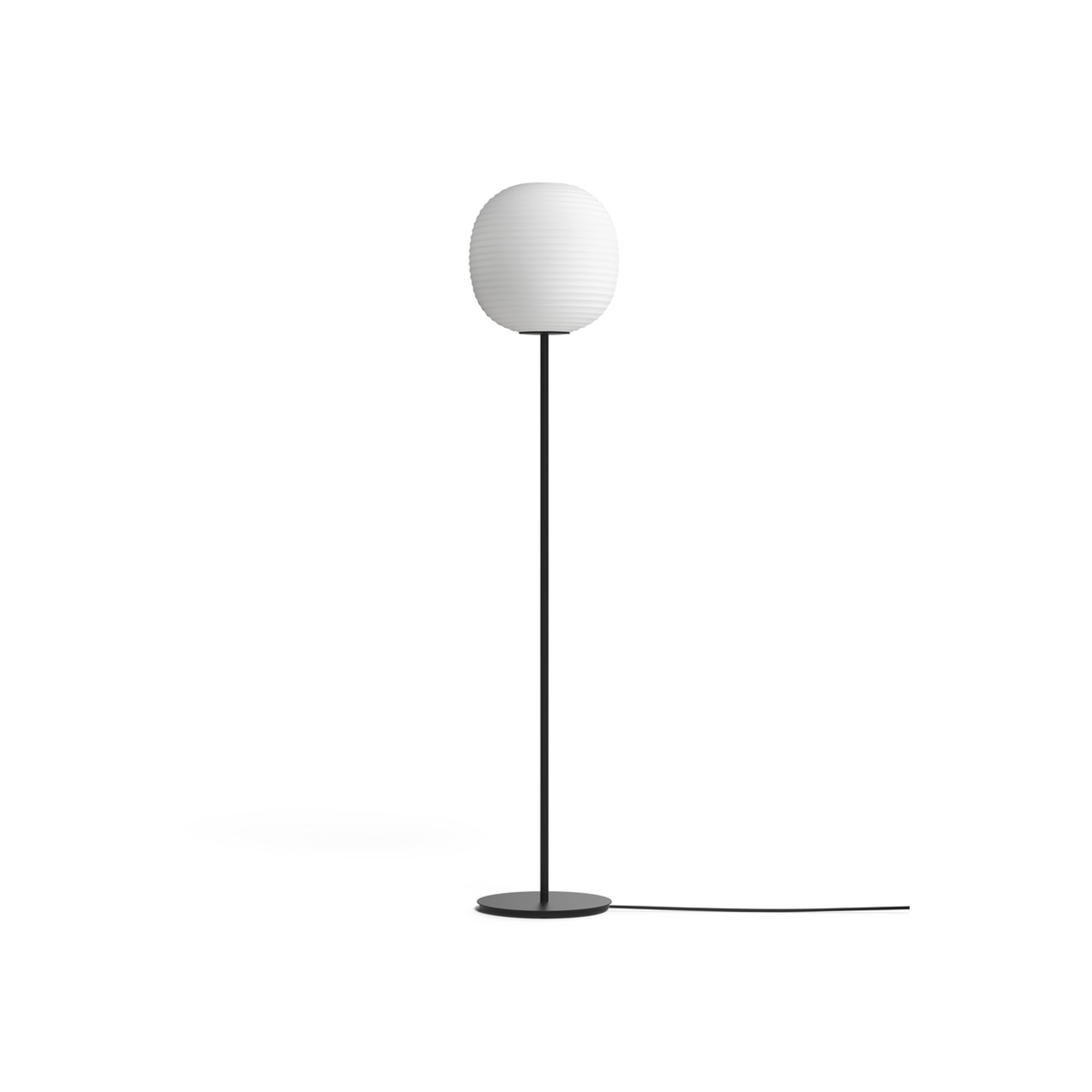 Lantern Lampada da terra, Medium Ø30, Bianco Vetro opalino, EU New Works vista0