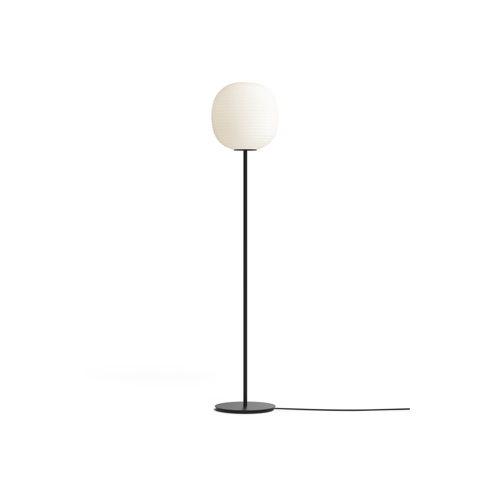 Lantern Lampada da terra, Medium Ø30, Bianco Vetro opalino, US New Works vista1