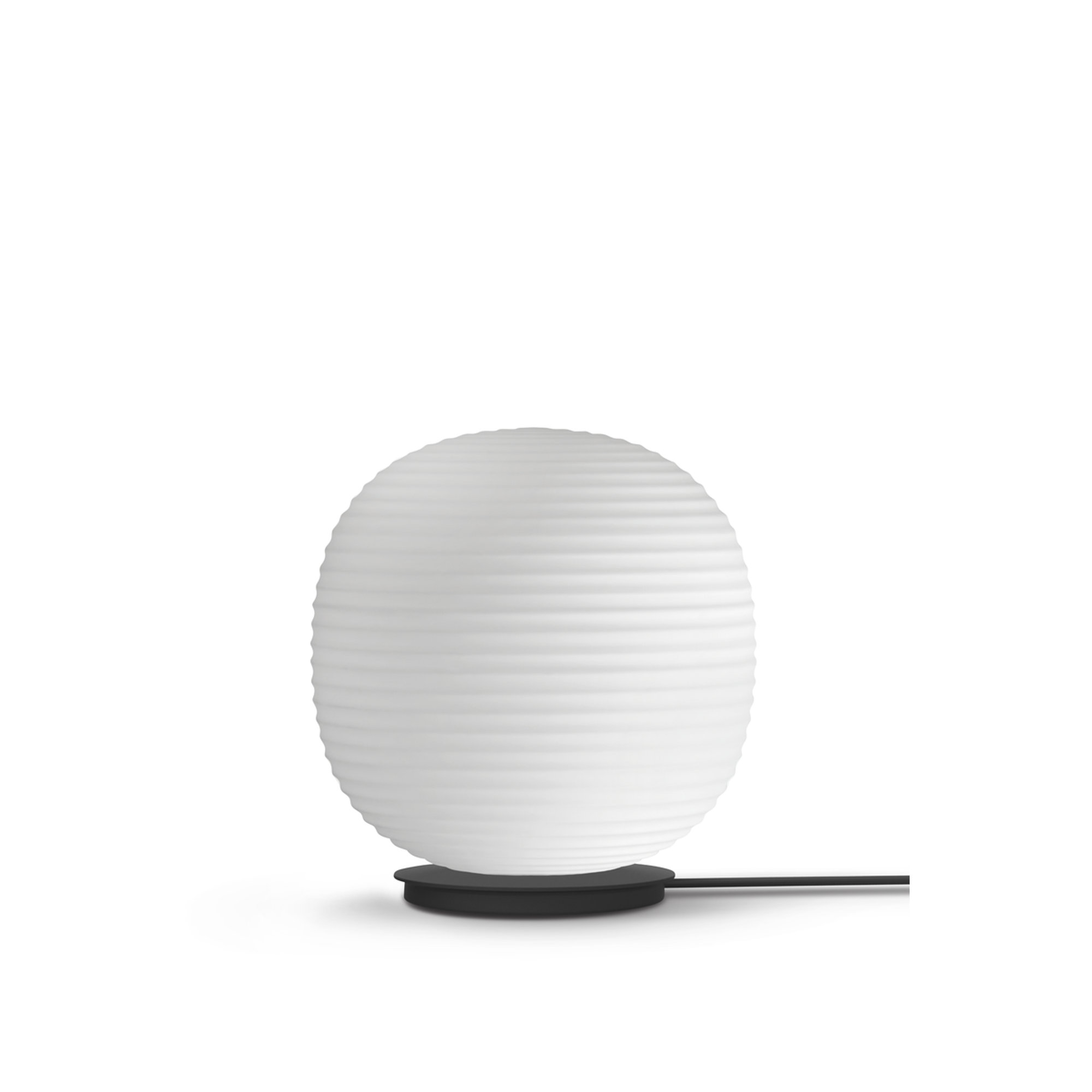 Lantern Globe Lampada da terra, Large Ø40, Bianco Vetro opalino, EU New Works vista0