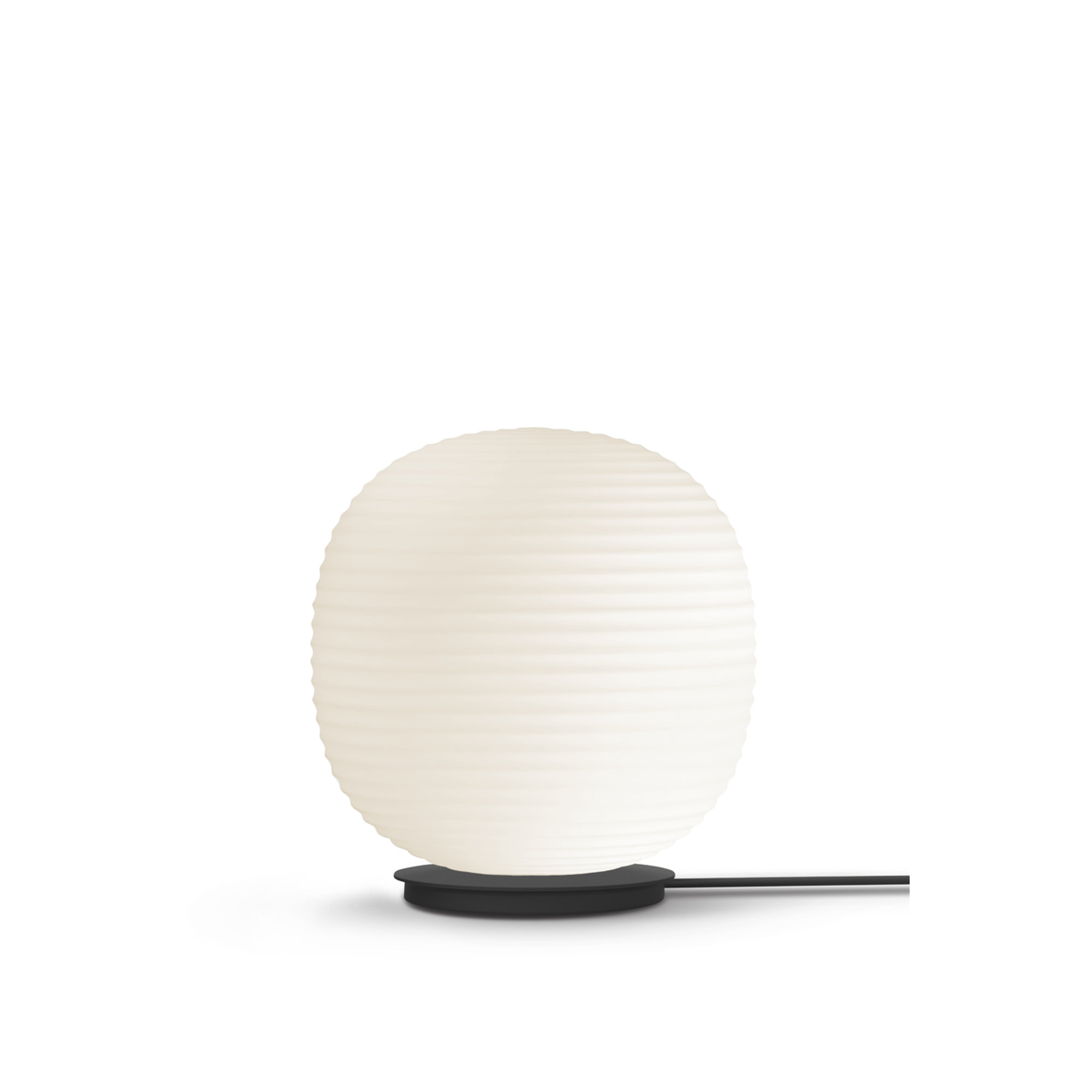Lantern Globe Lampada da terra, Large Ø40, Bianco Vetro opalino, EU New Works vista1