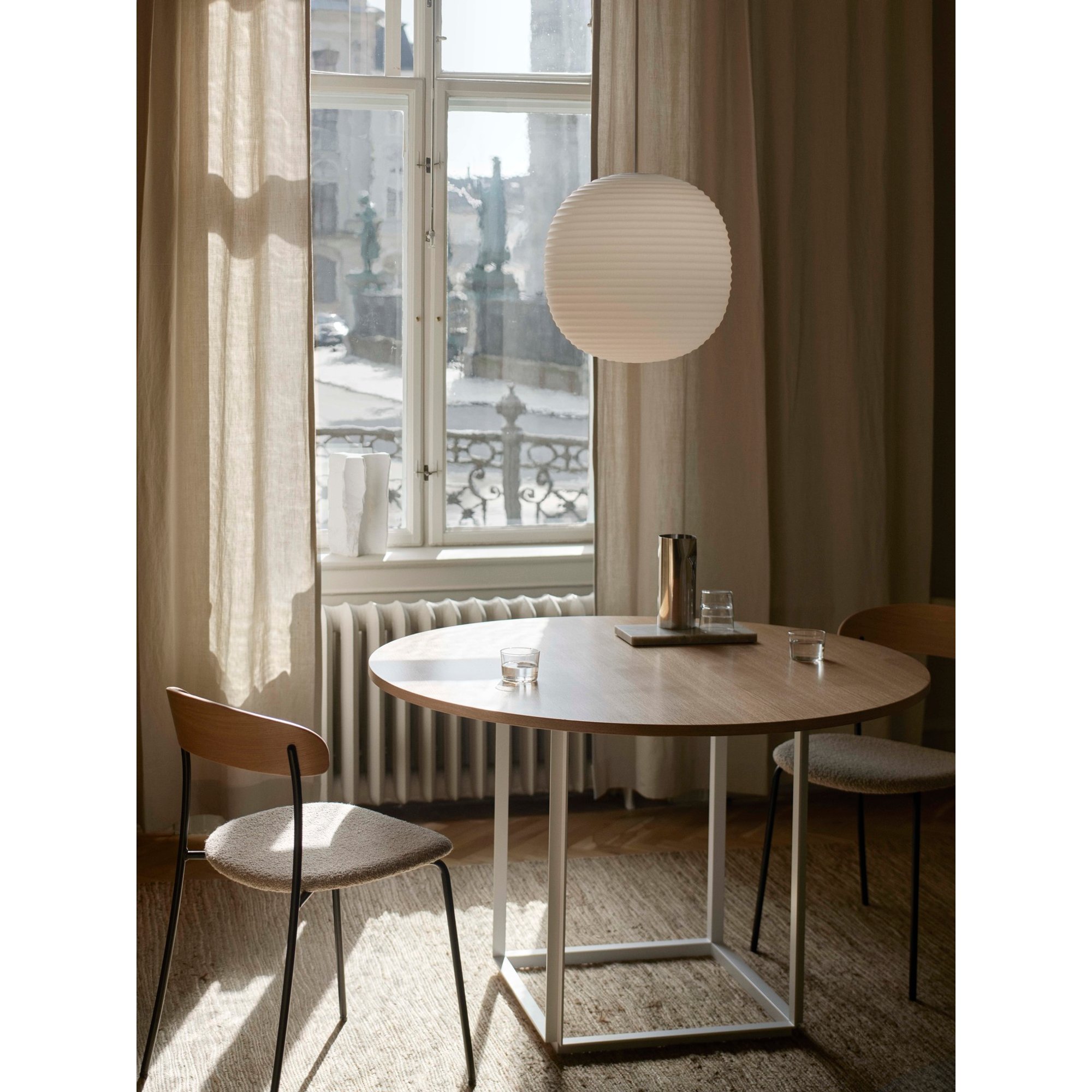 Lantern Lampada a sospensione, Large Ø40, Bianco Vetro opalino, EU/UK/AU New Works vista2