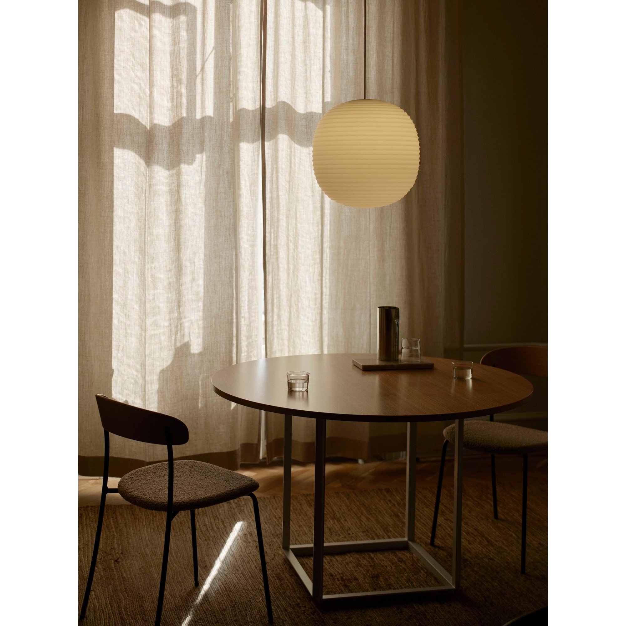 Lantern Lampada a sospensione, Large Ø40, Bianco Vetro opalino, EU/UK/AU New Works vista3