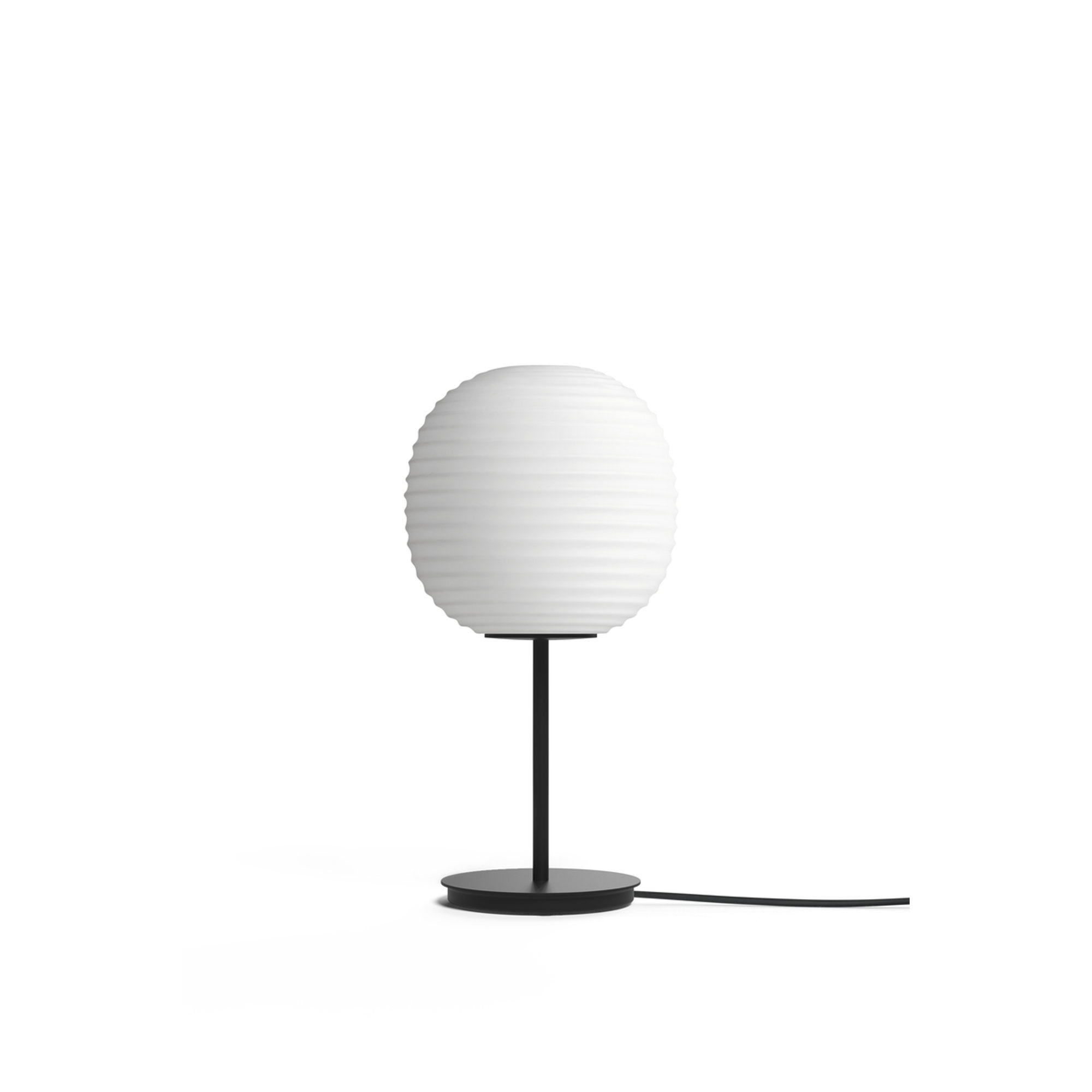 Lantern Lampada da tavolo, Small Ø20, Bianco Vetro opalino, EU New Works vista0