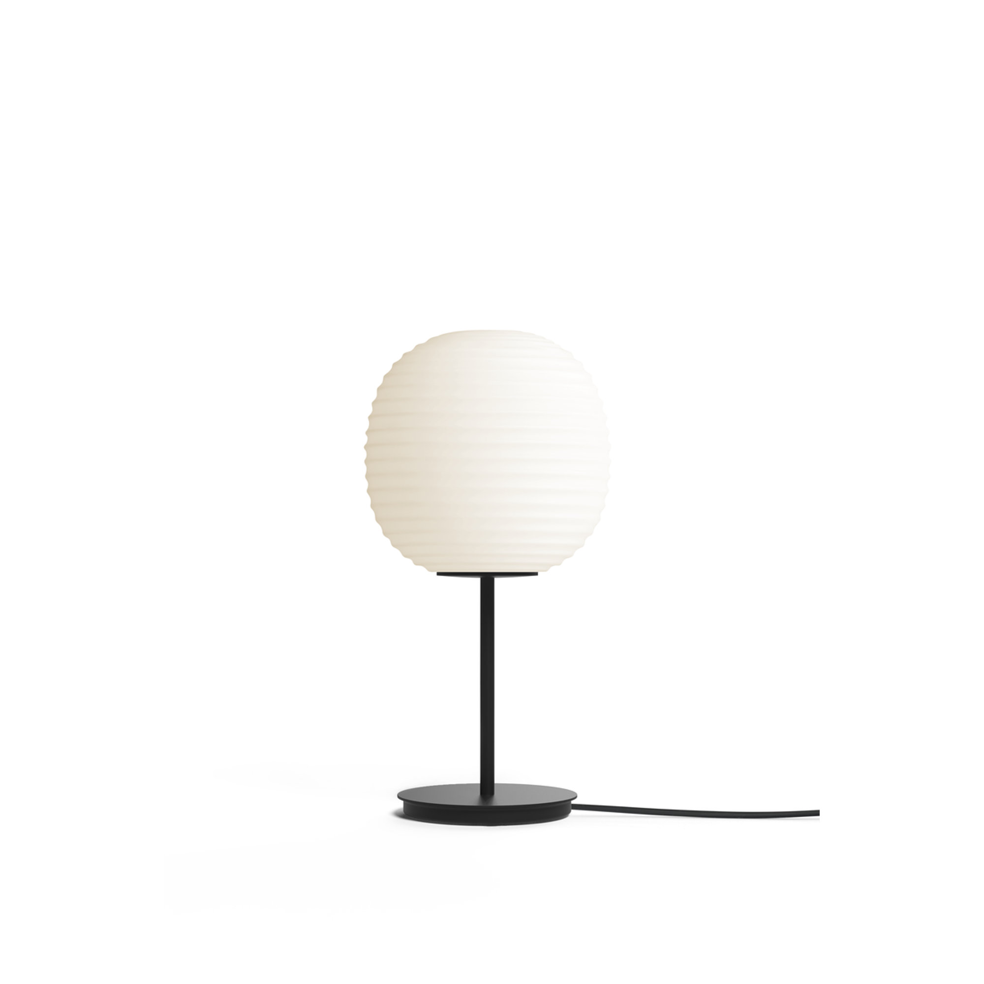 Lantern Lampada da tavolo, Small Ø20, Bianco Vetro opalino, EU New Works vista1