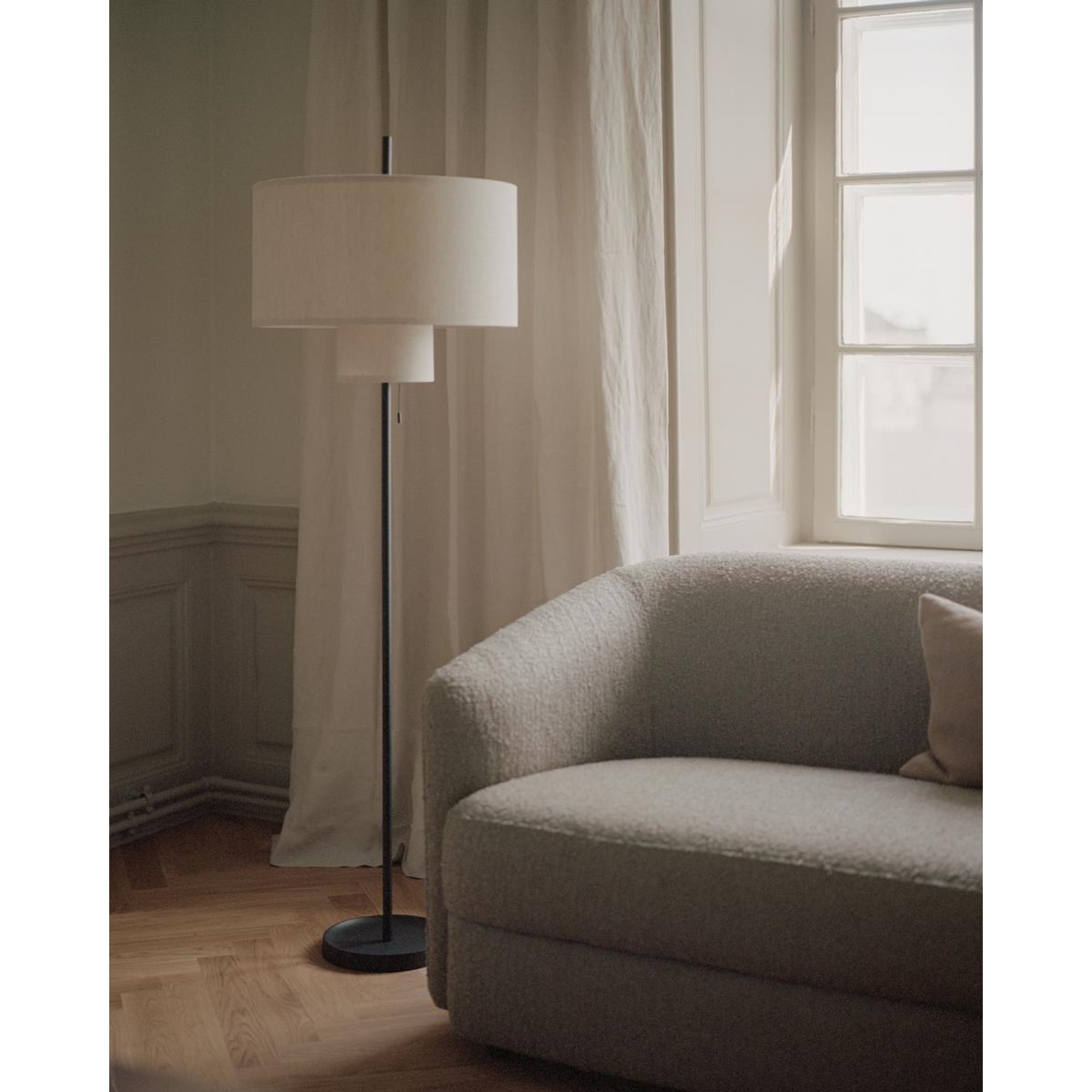 Margin Lampada da terra, Beige Canvas, EU New Works vista2