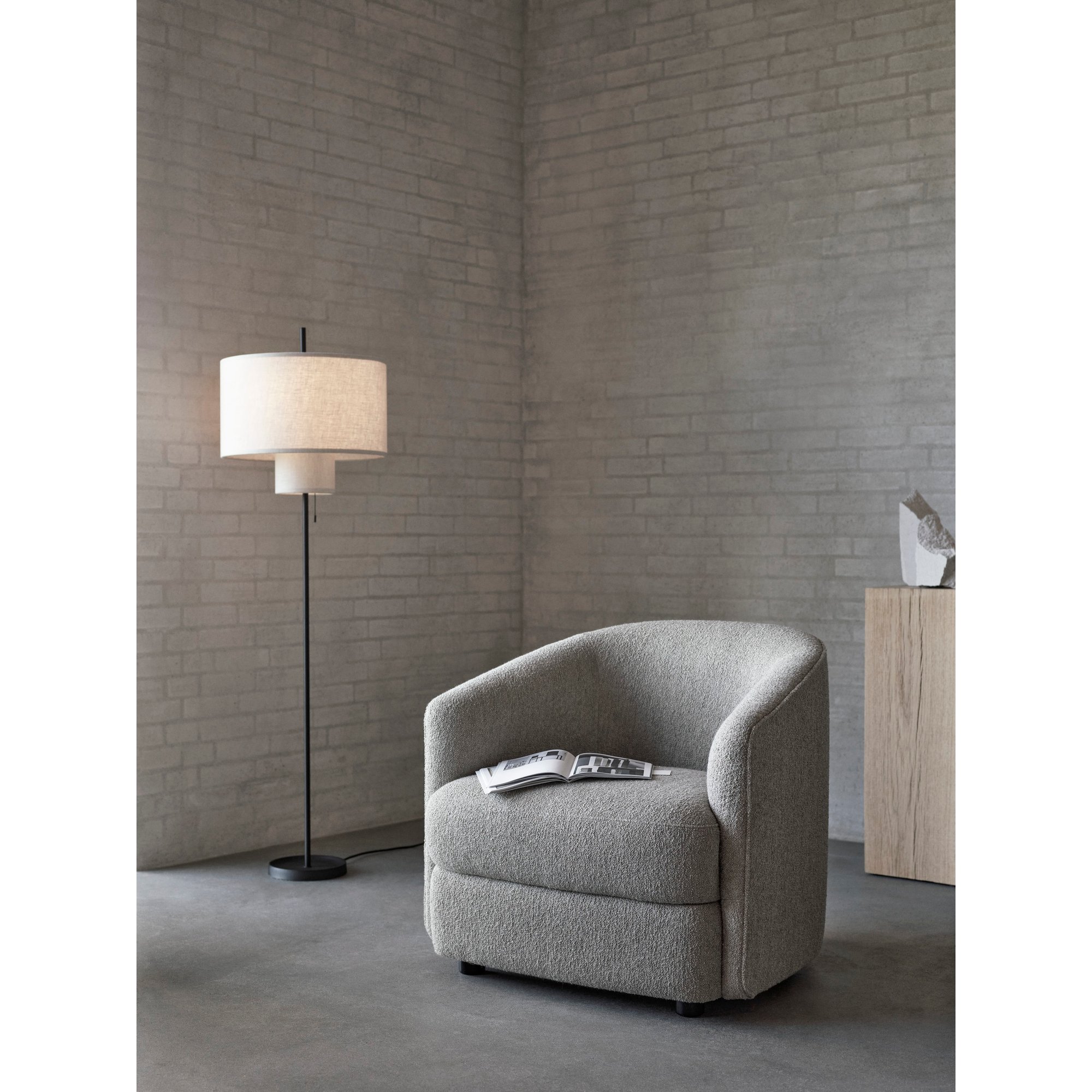 Margin Lampada da terra, Beige Canvas, US New Works vista3
