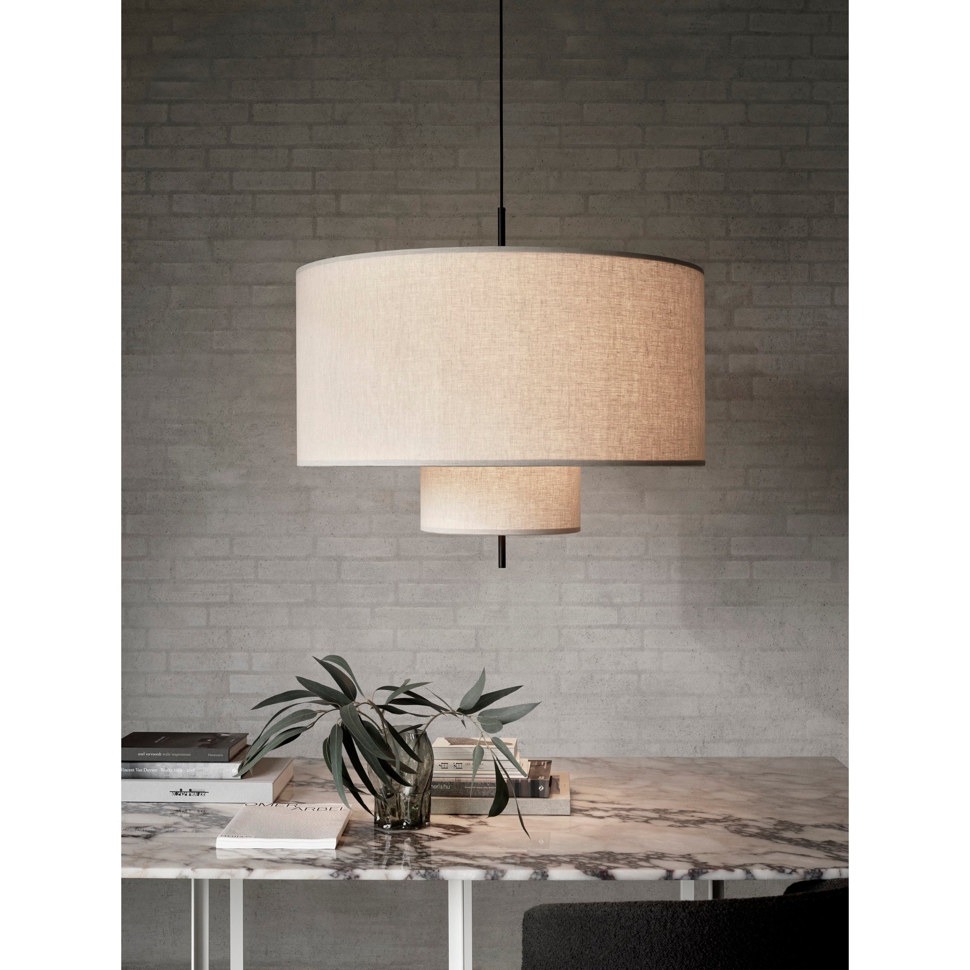 Margin Lampada a sospensione, Ø90, Beige Canvas, EU/UK/AU New Works vista3