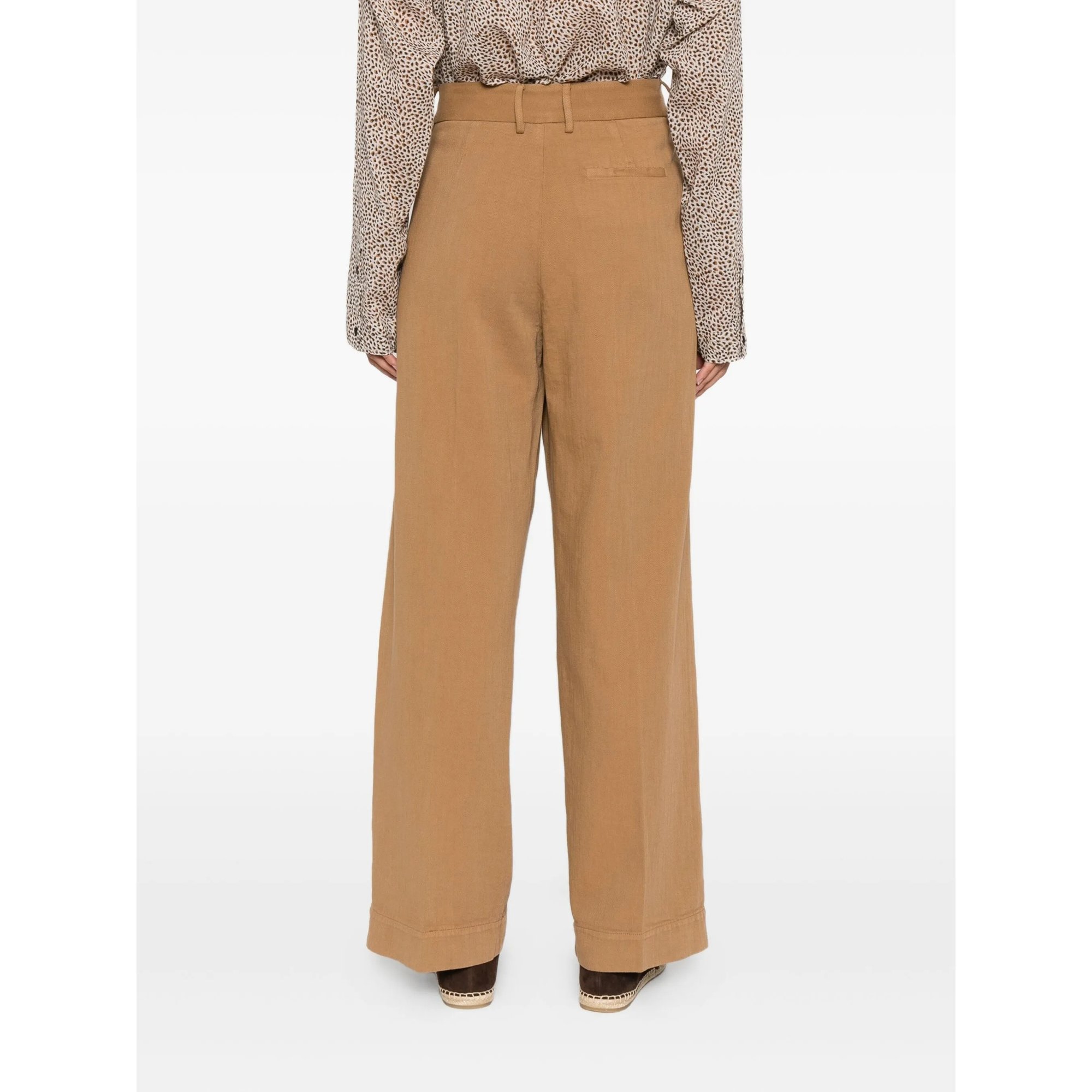 Fluid Cotton Bull Sartorial Low Waist Pants Forte_Forte  vista3