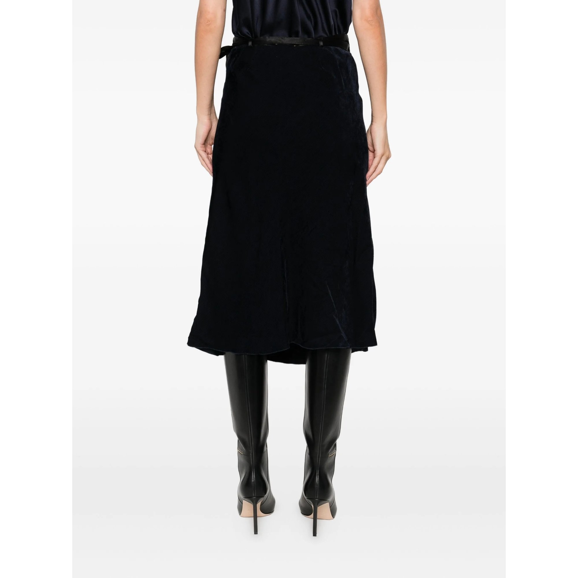 Fluid Chic Velvet Sarong Skirt Forte_Forte  vista2