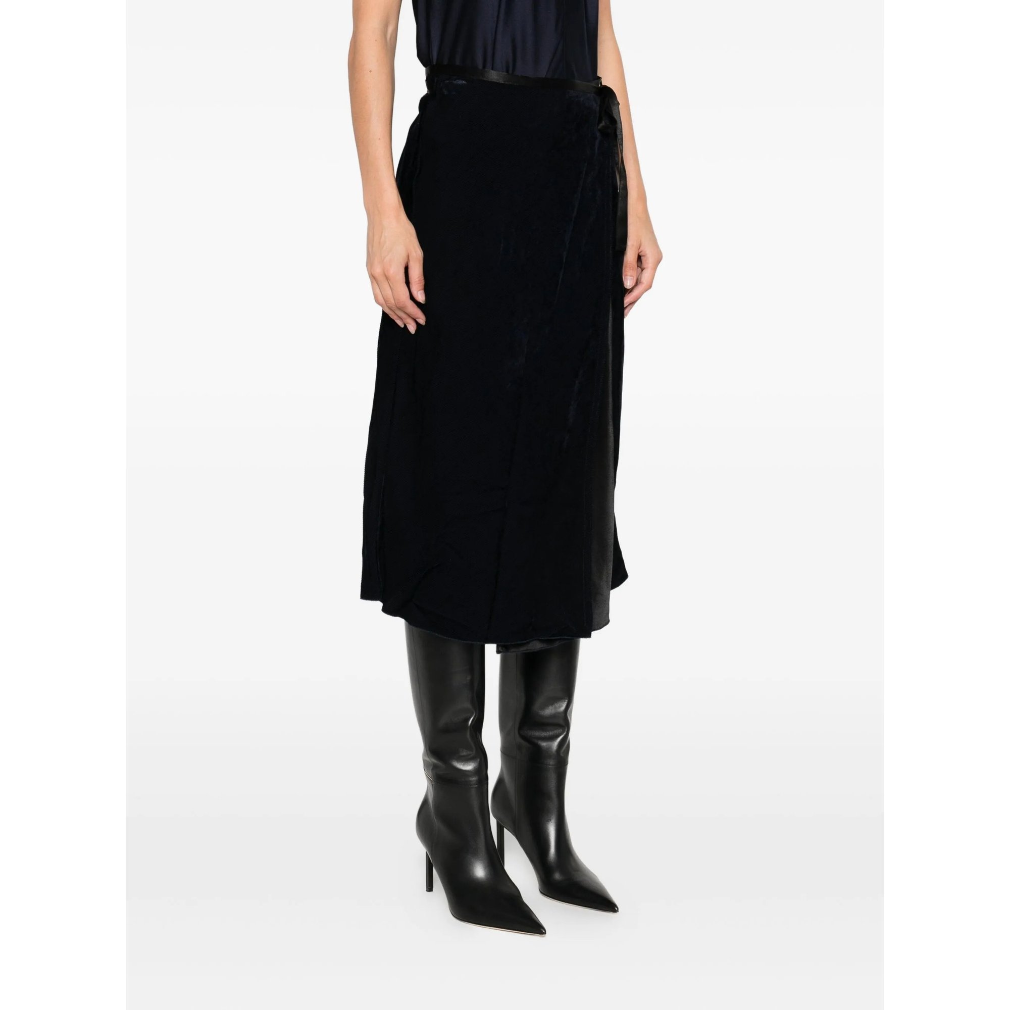 Fluid Chic Velvet Sarong Skirt Forte_Forte  vista3