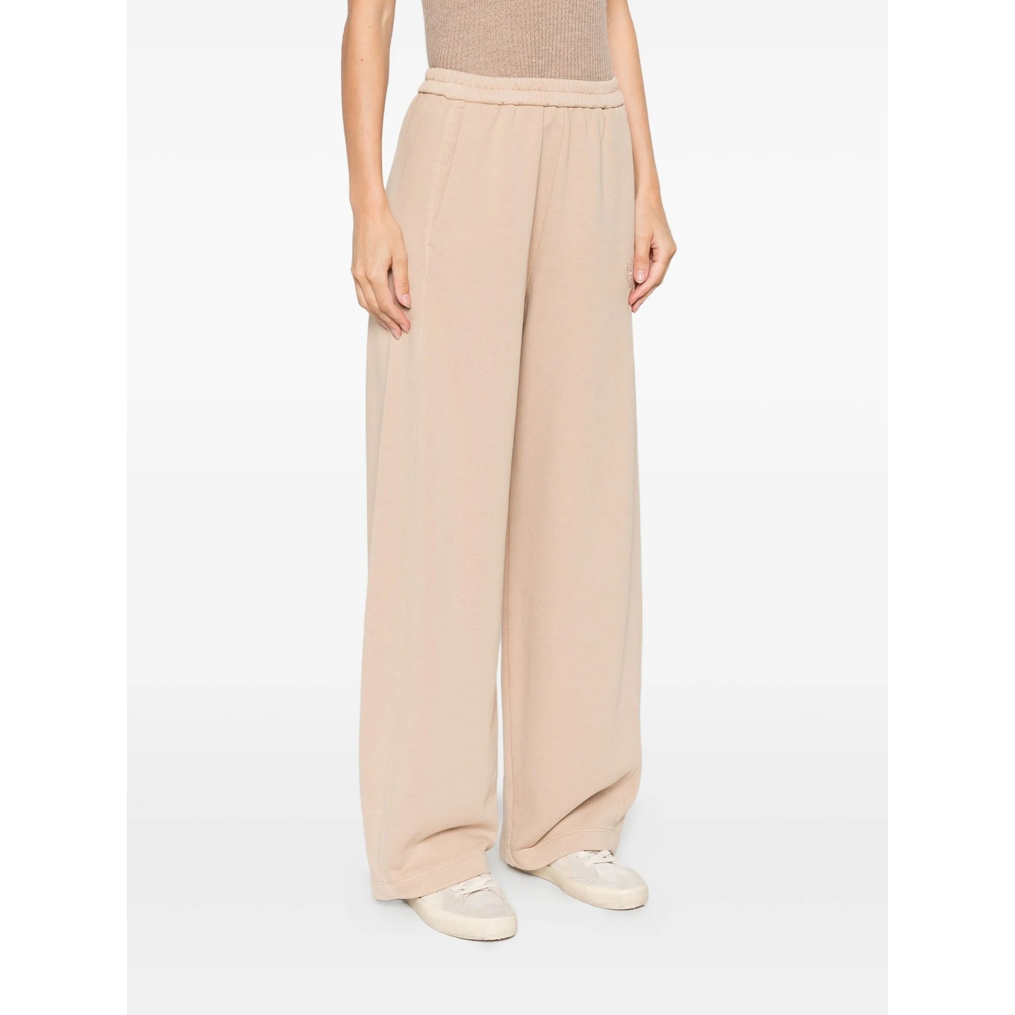 Diagonal Cotton Fleece Twisted Pants Forte_Forte  vista2