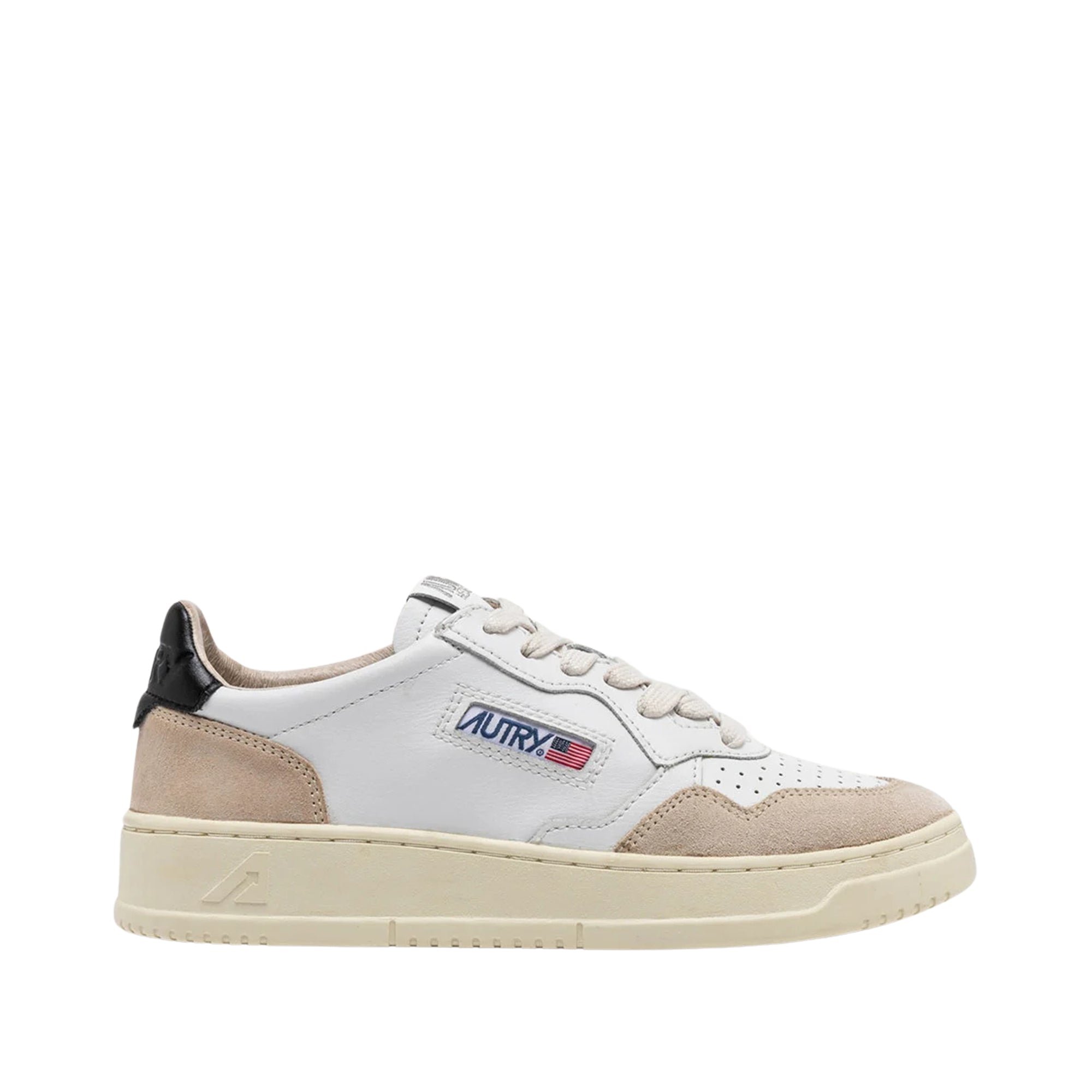 Medalist Low Suede White Black Autry vista0