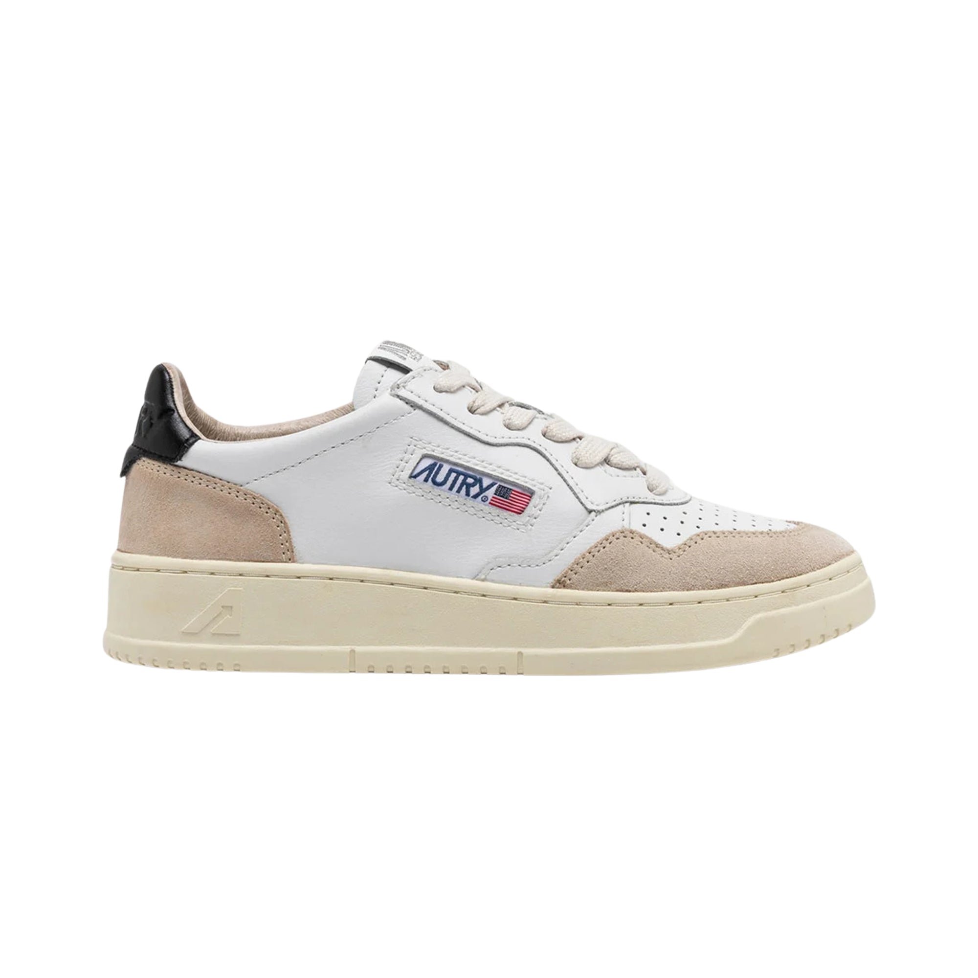 Medalist Low Suede White Black Autry vista1