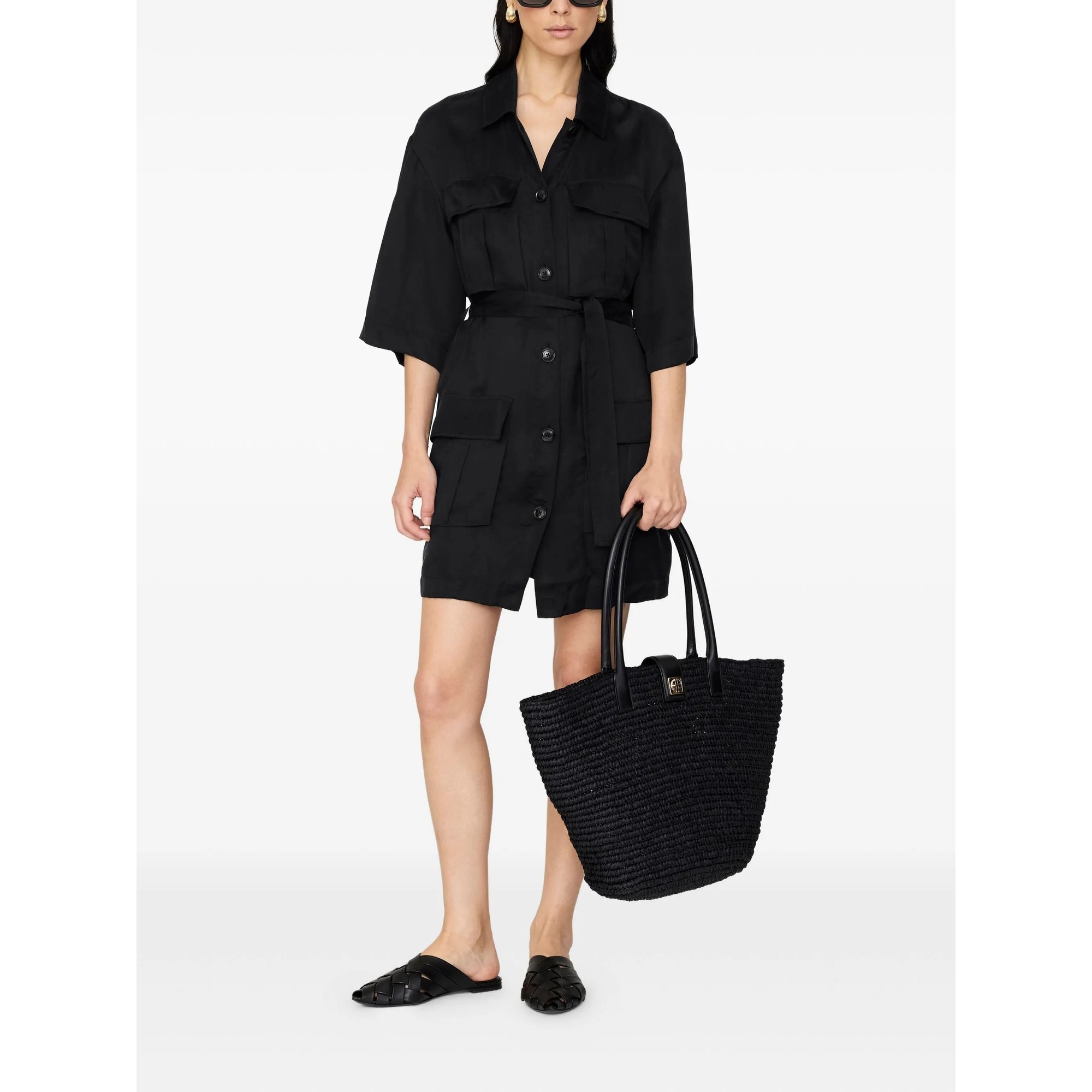 Geri Dress - Washed Black Anine Bing vista1