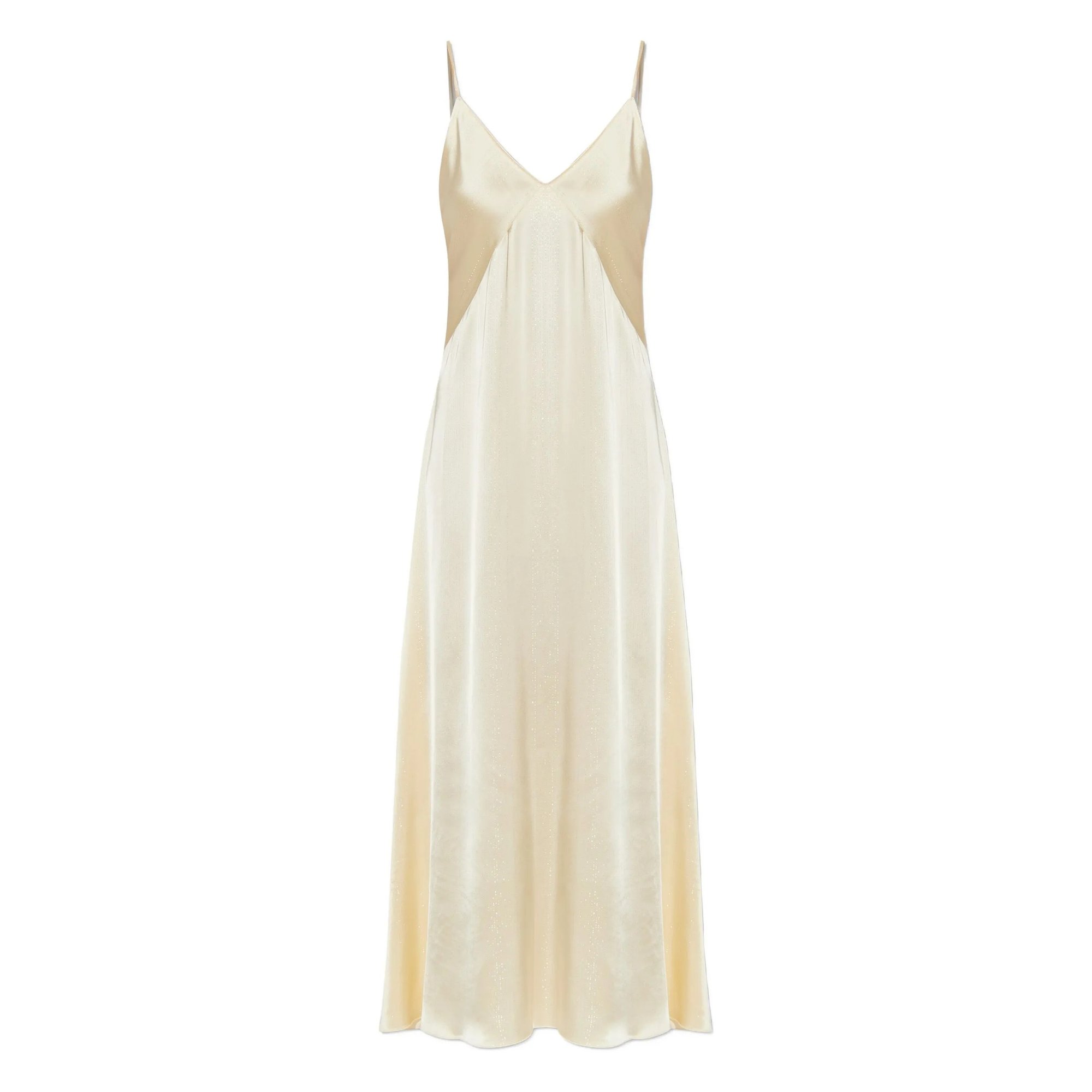 Silver Pinstripe Satin Slipdress Forte_Forte  vista0