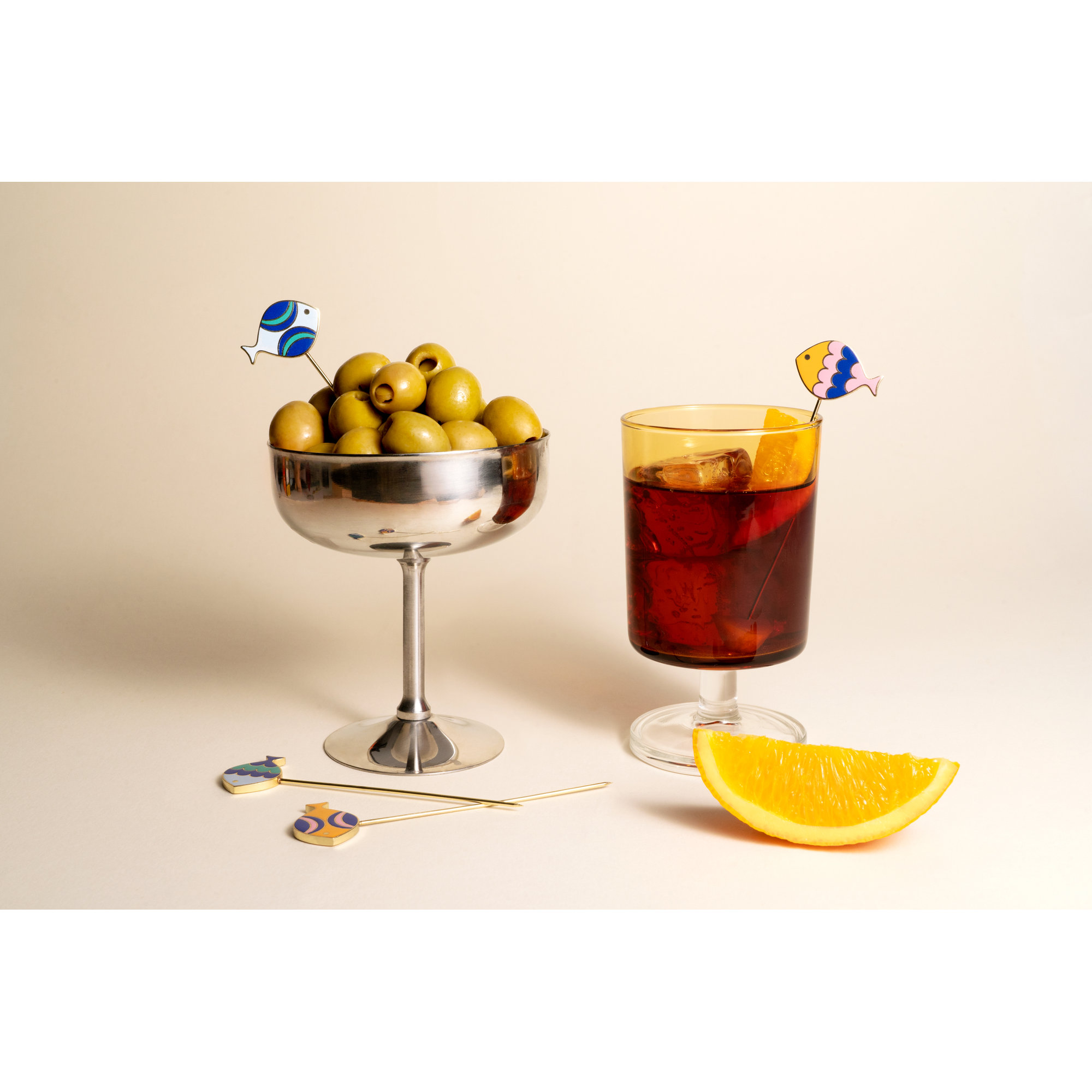 Set di 4 Dolce Vita Cocktail Picks OCTAEVO vista1